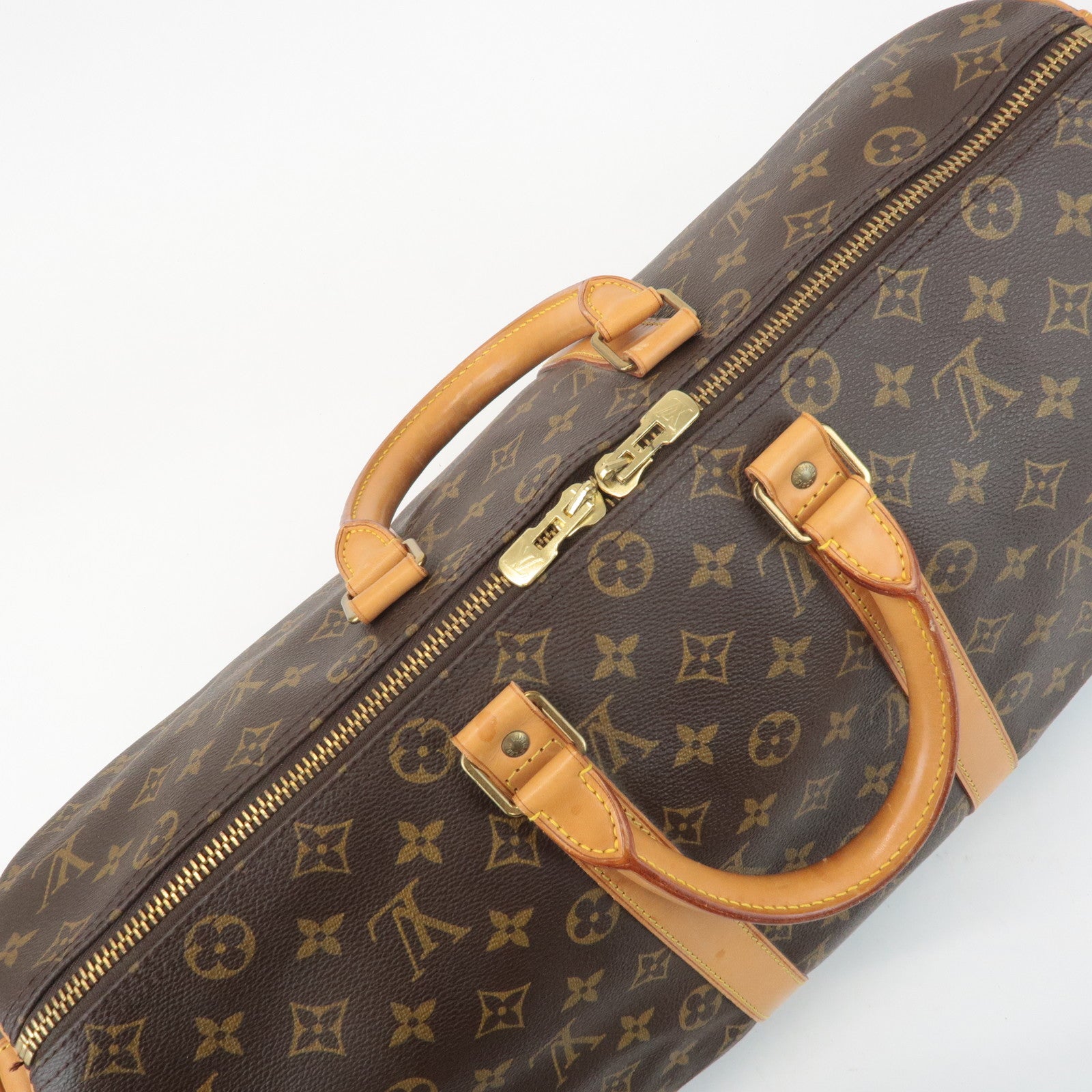 Louis Vuitton Monogram Keep All Bandouliere 45 Boston Bag M41418 Used