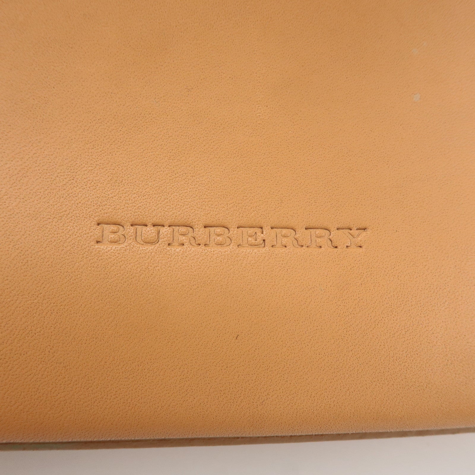 BURBERRY Leather Shoulder Bag Hand Bag Brown