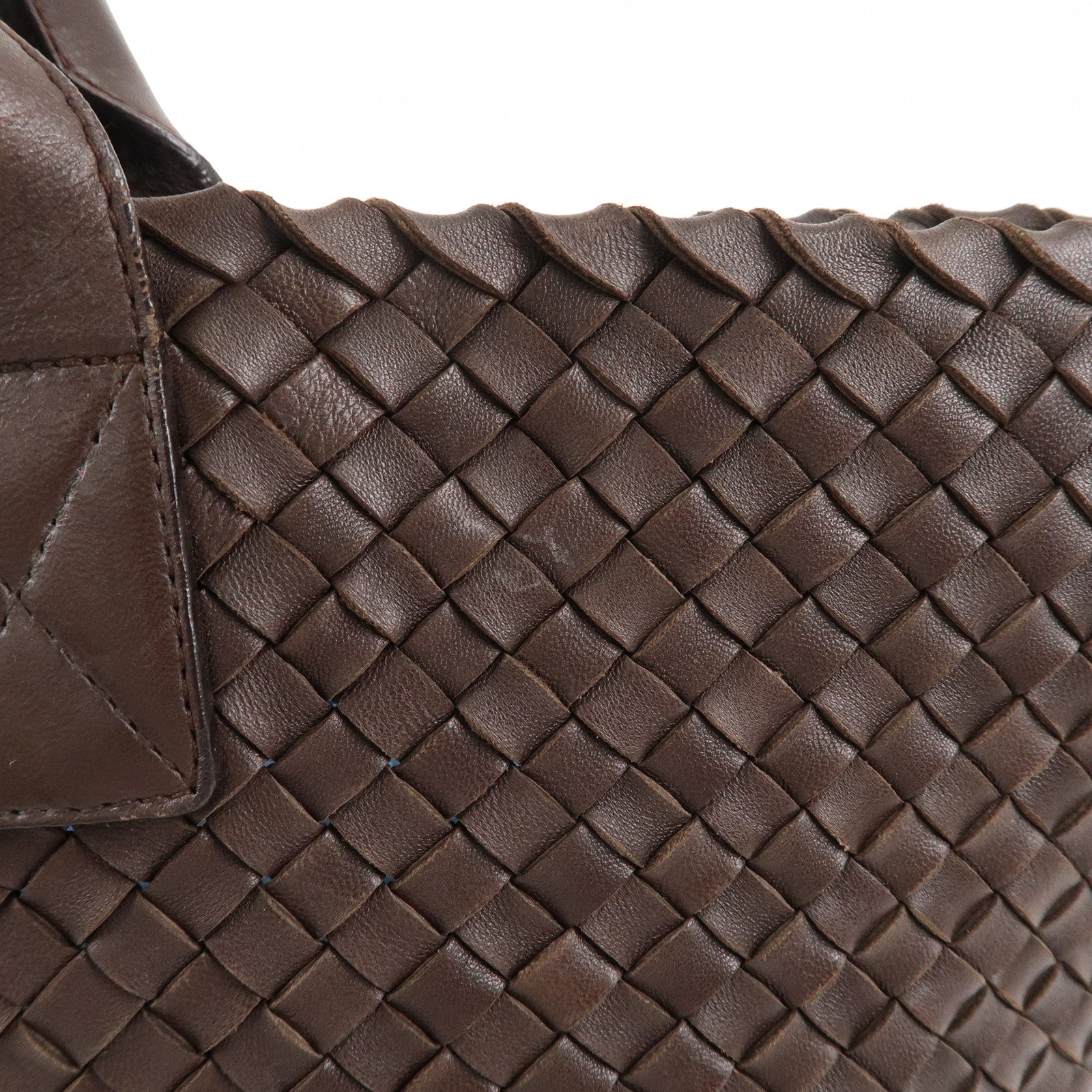 BOTTEGA VENETA Intrecciato Leather Cabas MM Tote Bag Brown 115664