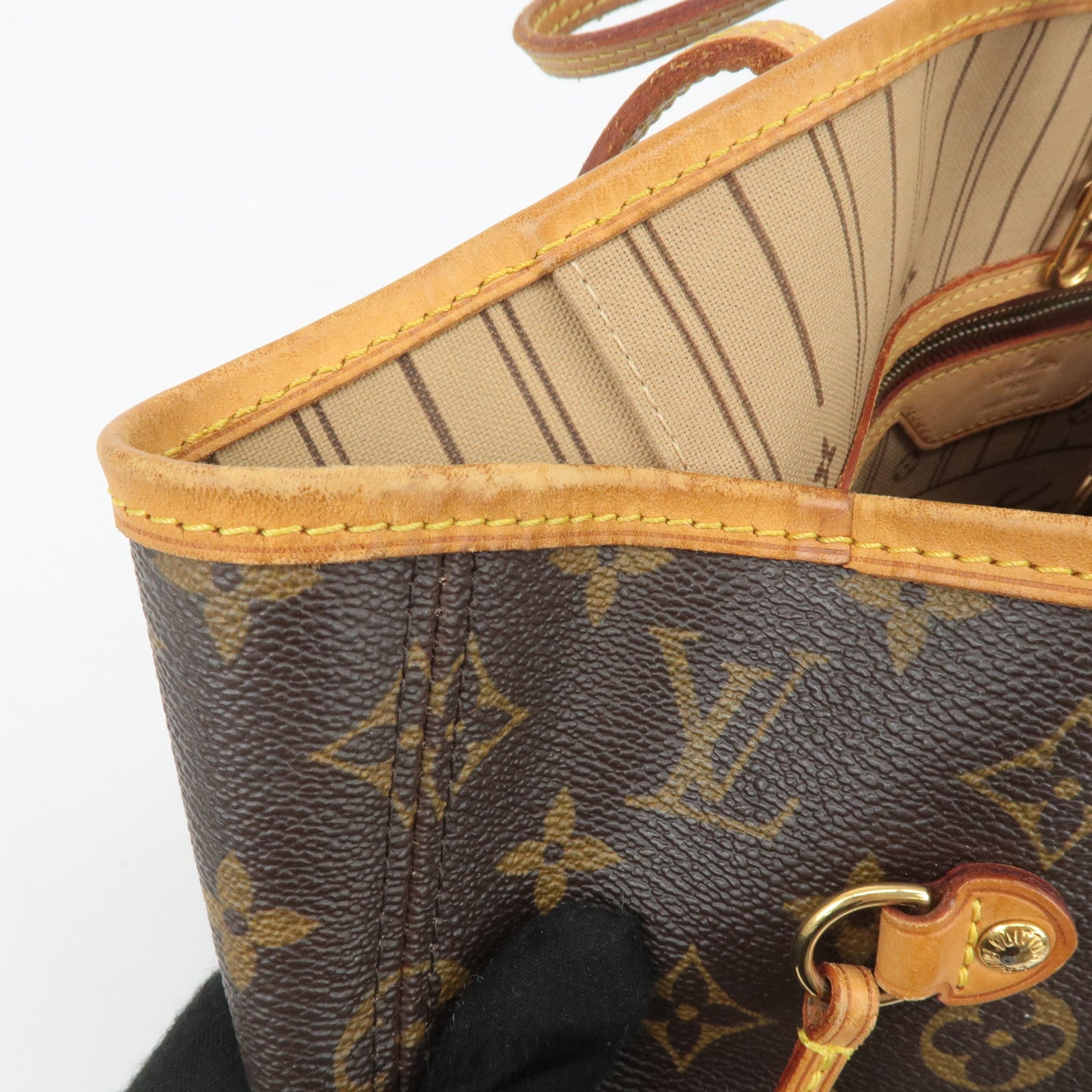 Louis Vuitton Monogram Neverfull MM Tote Bag Brown M40156 Used