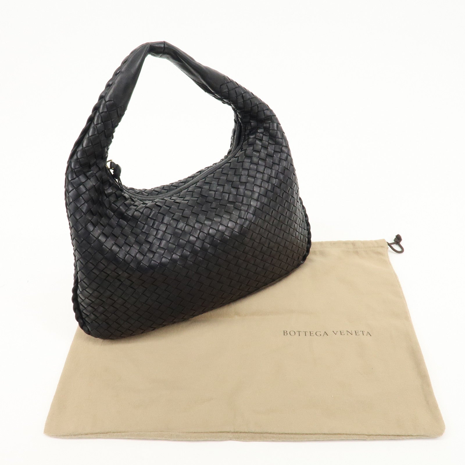 BOTTEGA VENETA Hobo Intrecciato Leather Shoulder Bag 115653