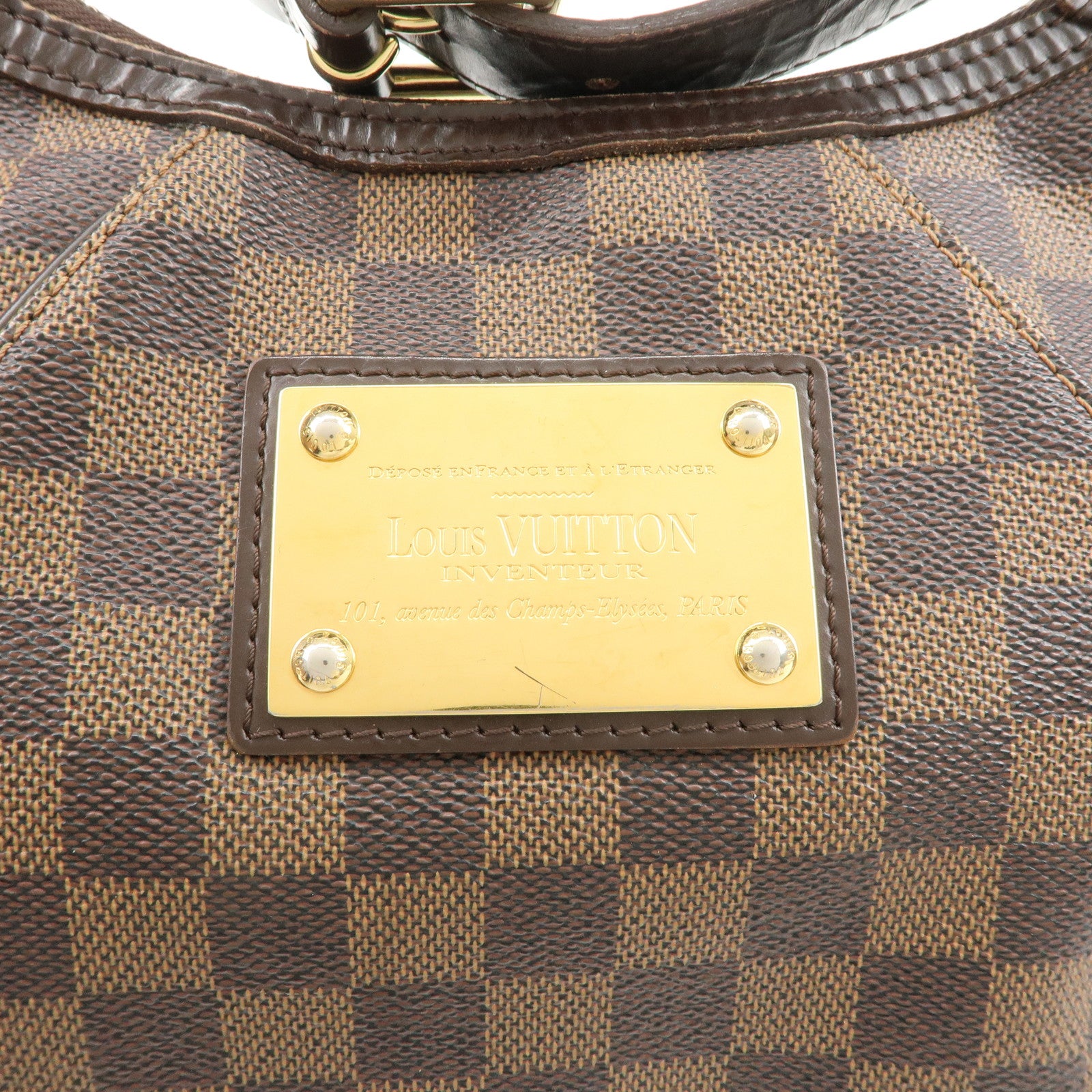 Louis Vuitton Damier Thames PM Shoulder Bag Hand Bag N48180 Used