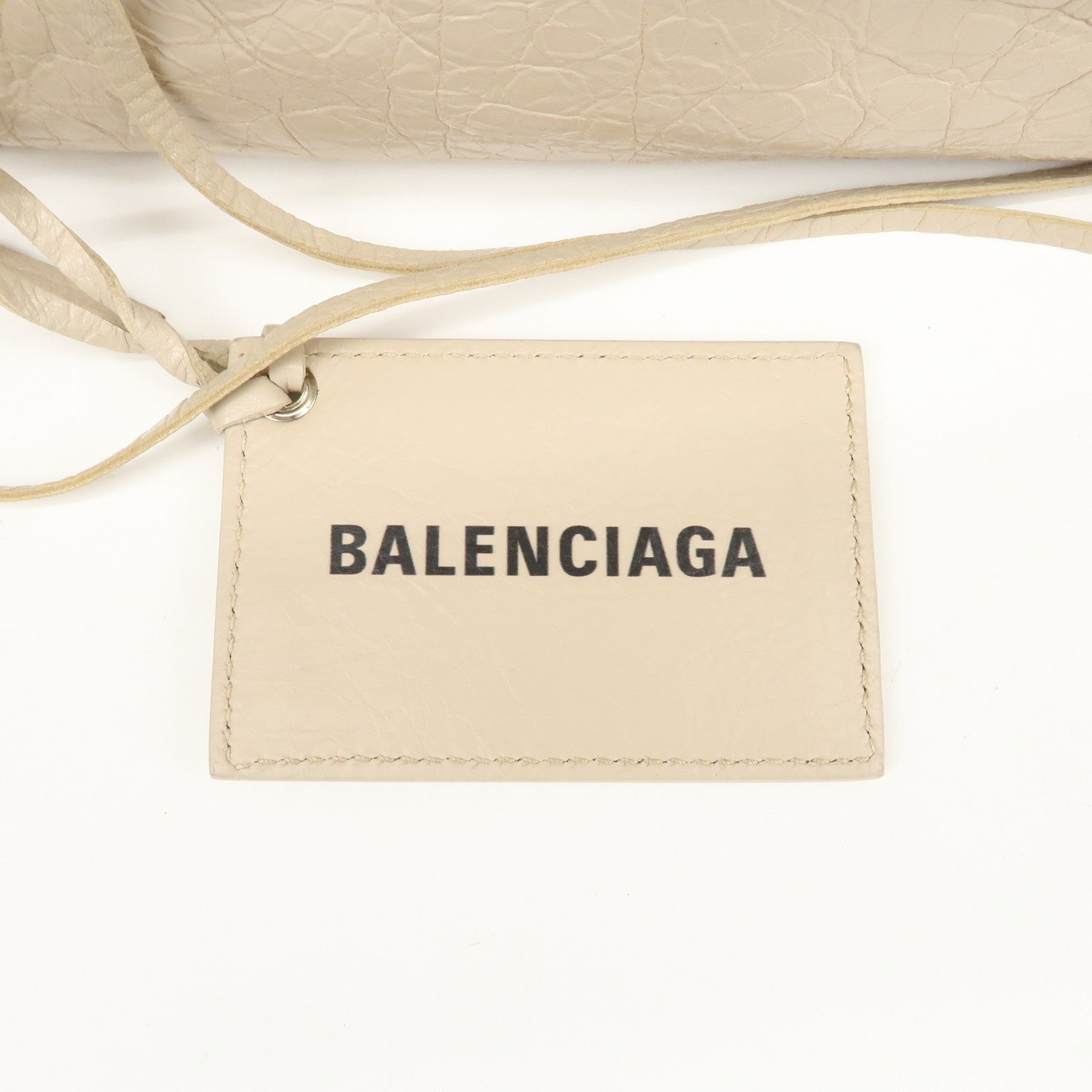 BALENCIAGA Classic City Leather 2Way Hand Bag White 431621