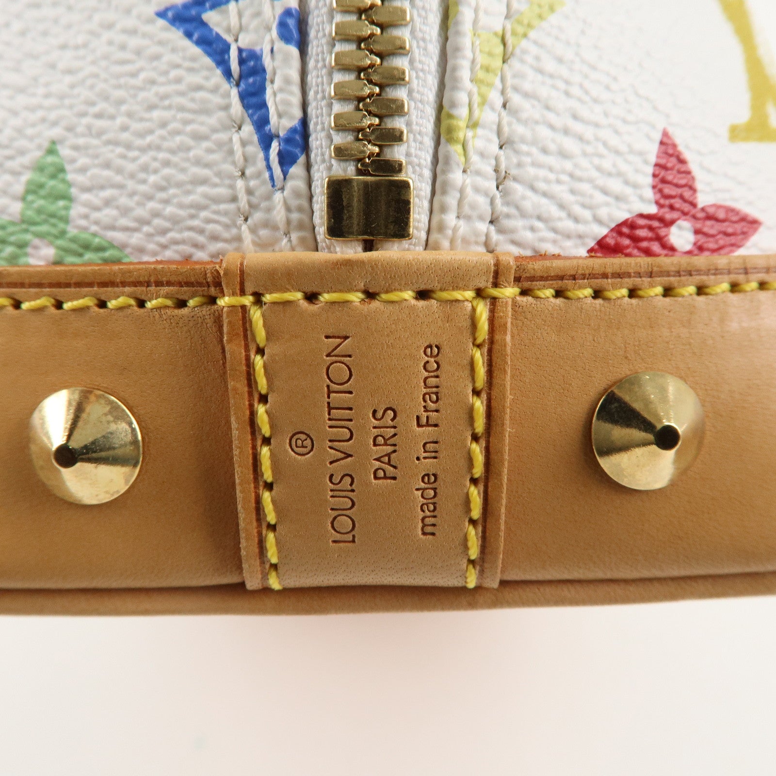 Louis Vuitton Monogram Multicolor Alma PM Hand Bag Blanc M92647