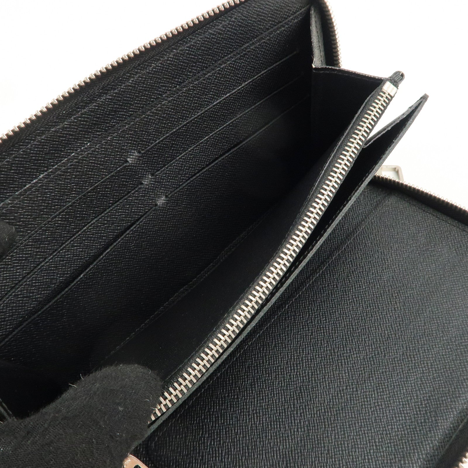 Louis Vuitton Epi Zippy Organizer Wallet Black Noir M63852