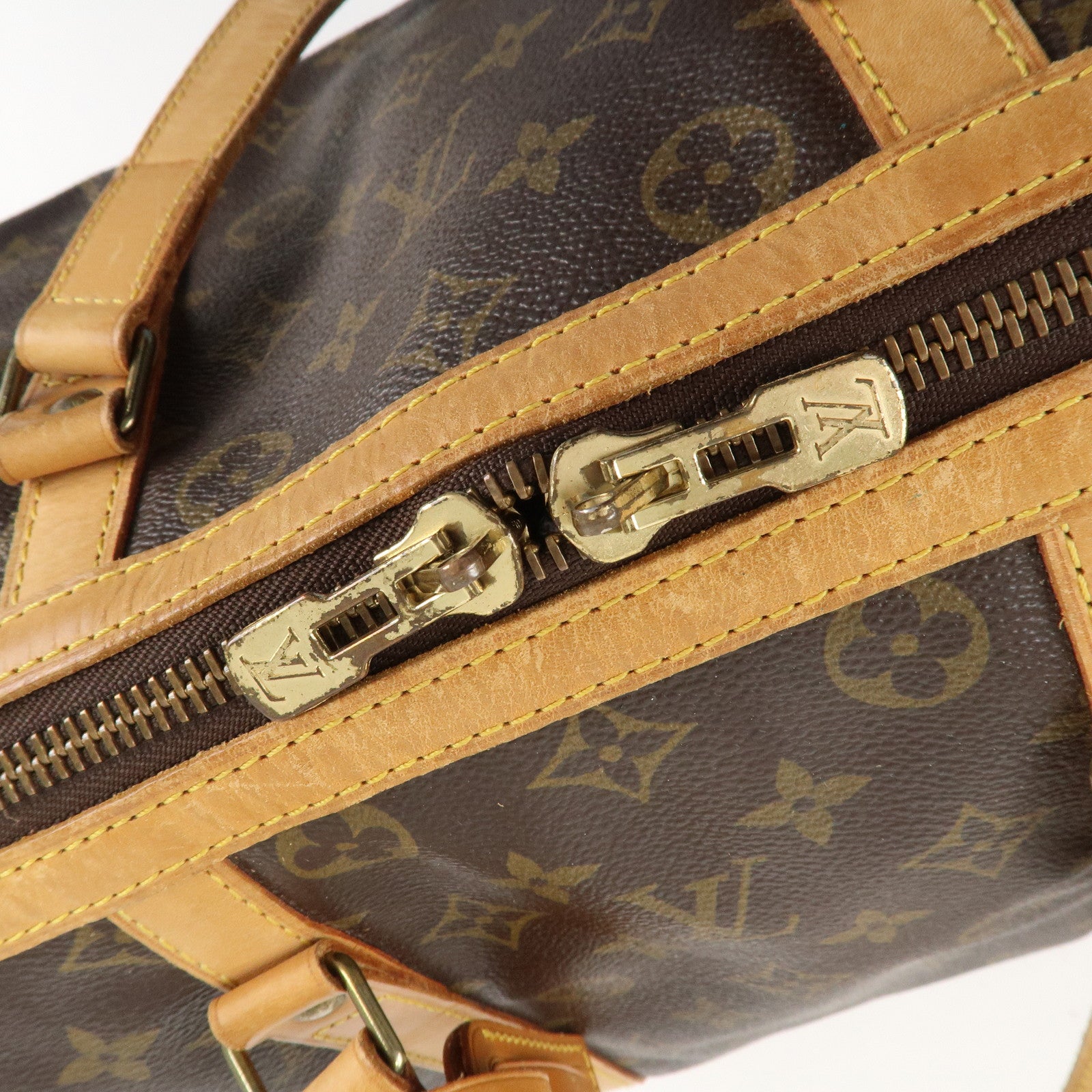 Louis Vuitton Monogram Sac Souple 35 Boston Bag Brown M41626