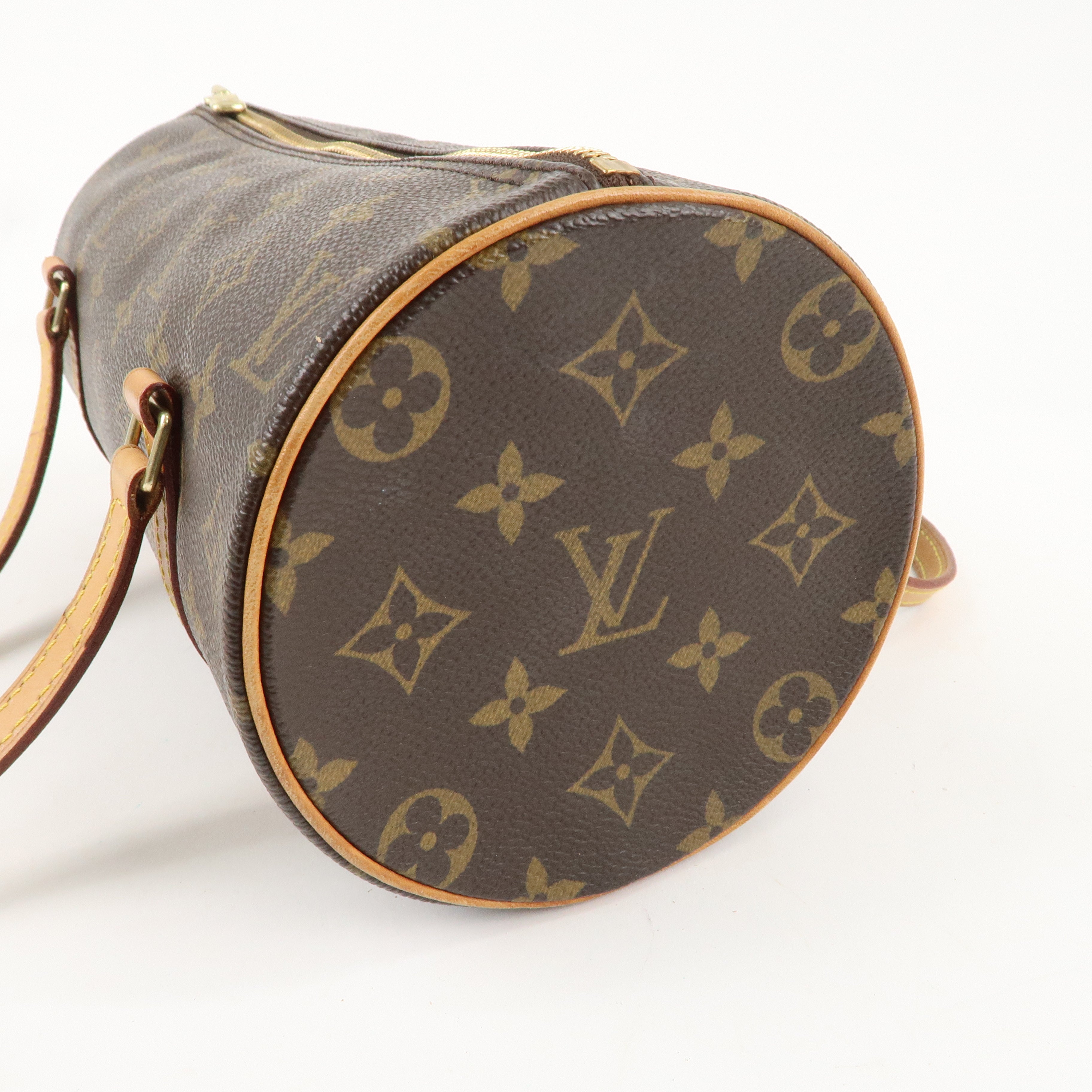 Louis Vuitton Monogram Papillon 26 Hand Bag Brown M51385