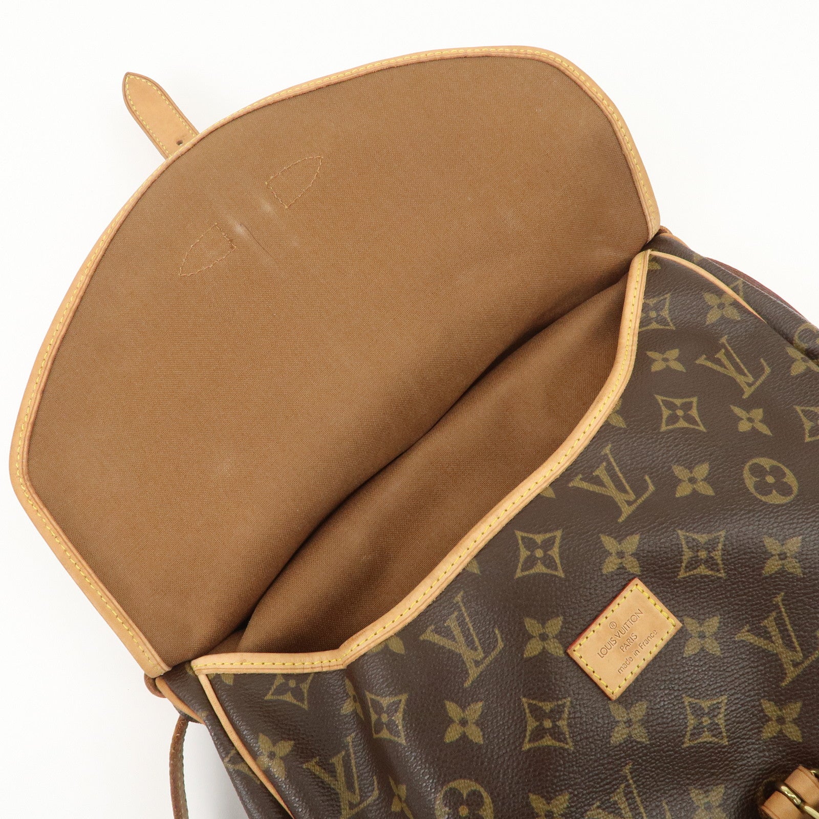 Louis Vuitton Monogram Saumur 30 Crossbody Bag Brown M42256 Used