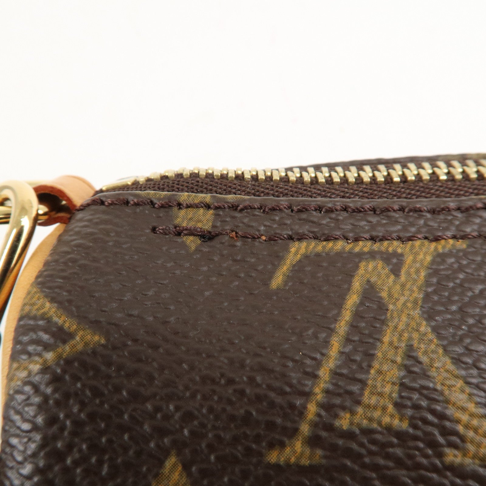 Louis Vuitton Monogram Mini Pouch for Papillon Bag Brown Used