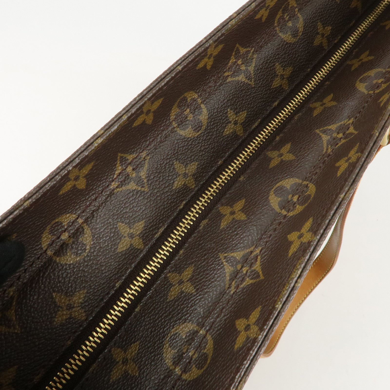 Louis Vuitton Monogram Luco Tote Bag Hand Bag Brown M51155 Used