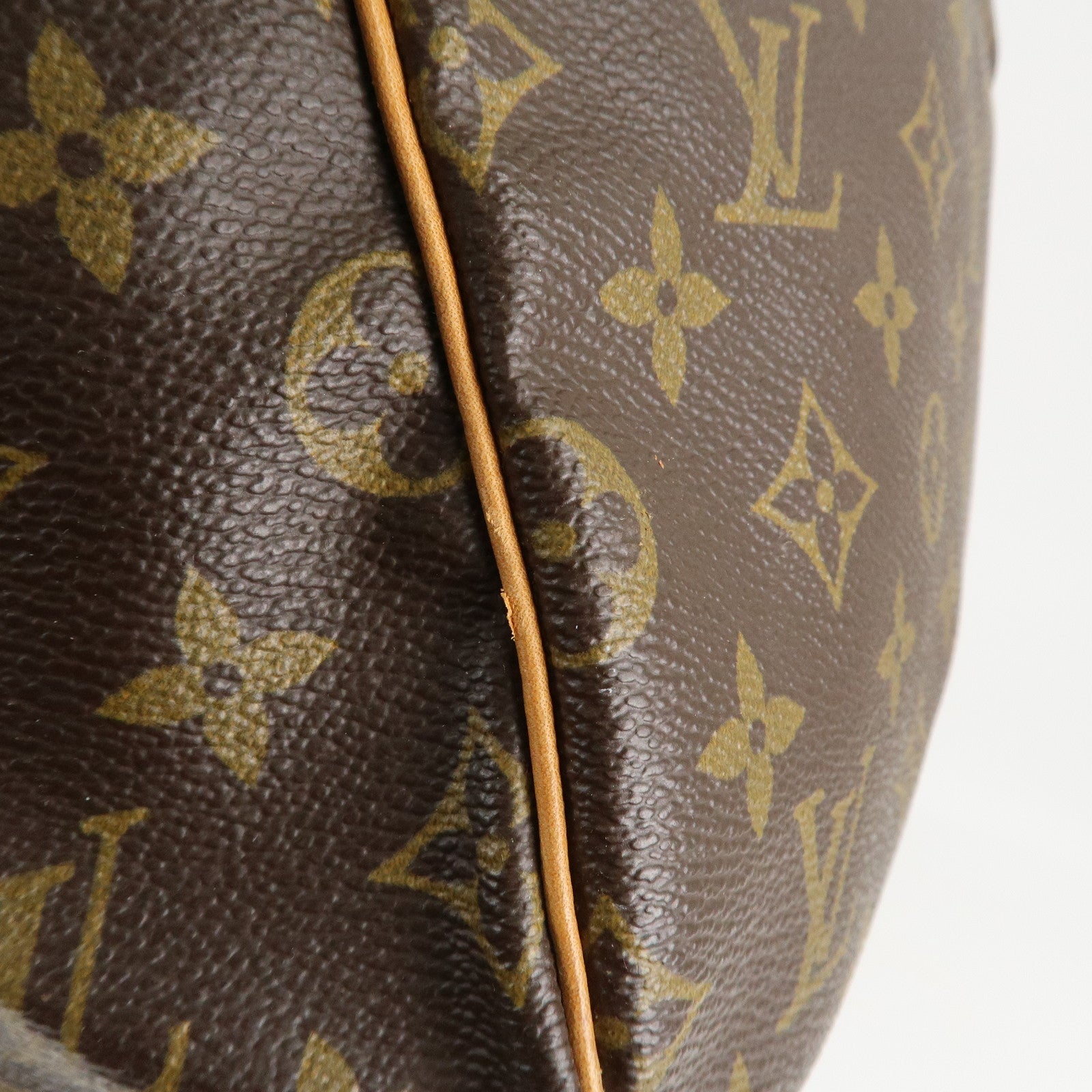 Louis Vuitton Monogram Sac Souple 55 Boston Bag Brown M41622 Used