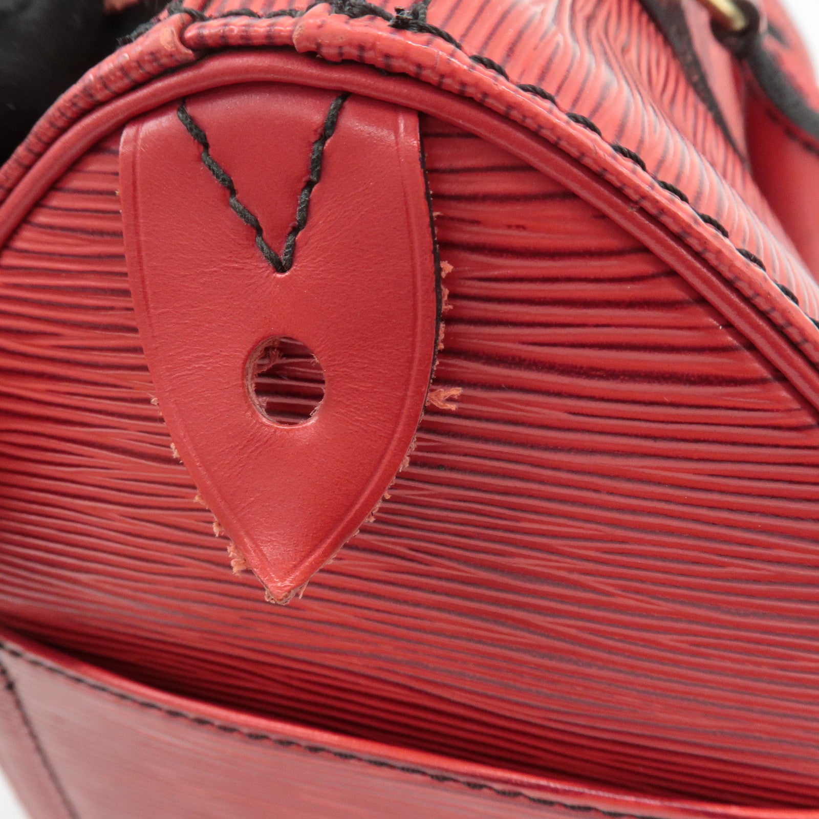 Louis Vuitton Epi Speedy 25 Hand Bag Castilian Red M43017 Used