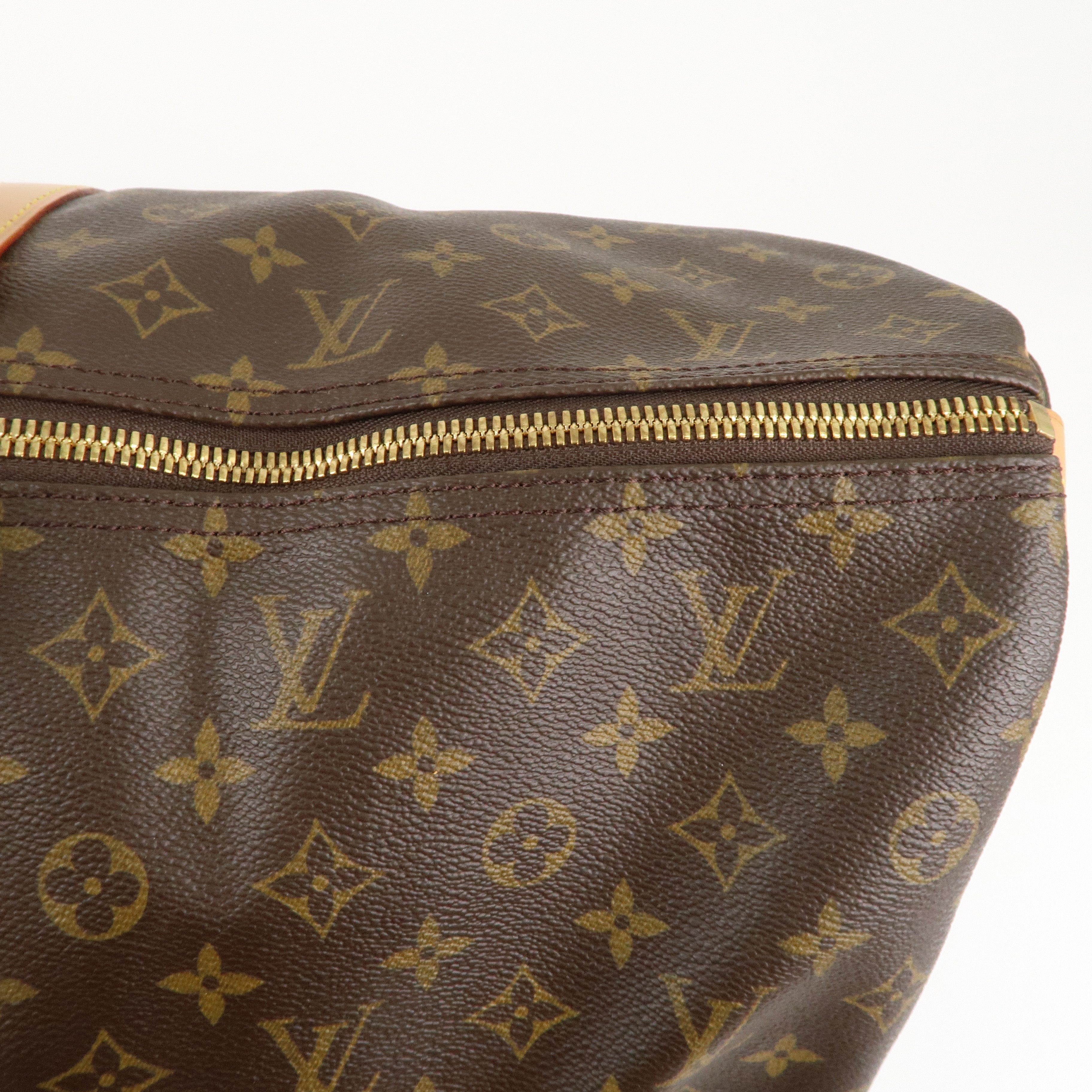 Louis Vuitton Monogram Keepall 60 Boston Bag Brown M42422