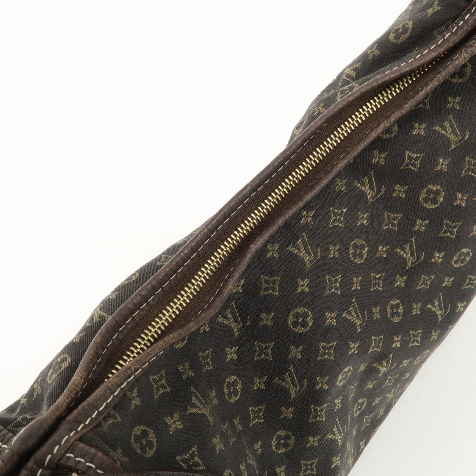 Louis Vuitton Monogram Mini Lin Manon MM Shoulder Bag Ebene M95619 Used