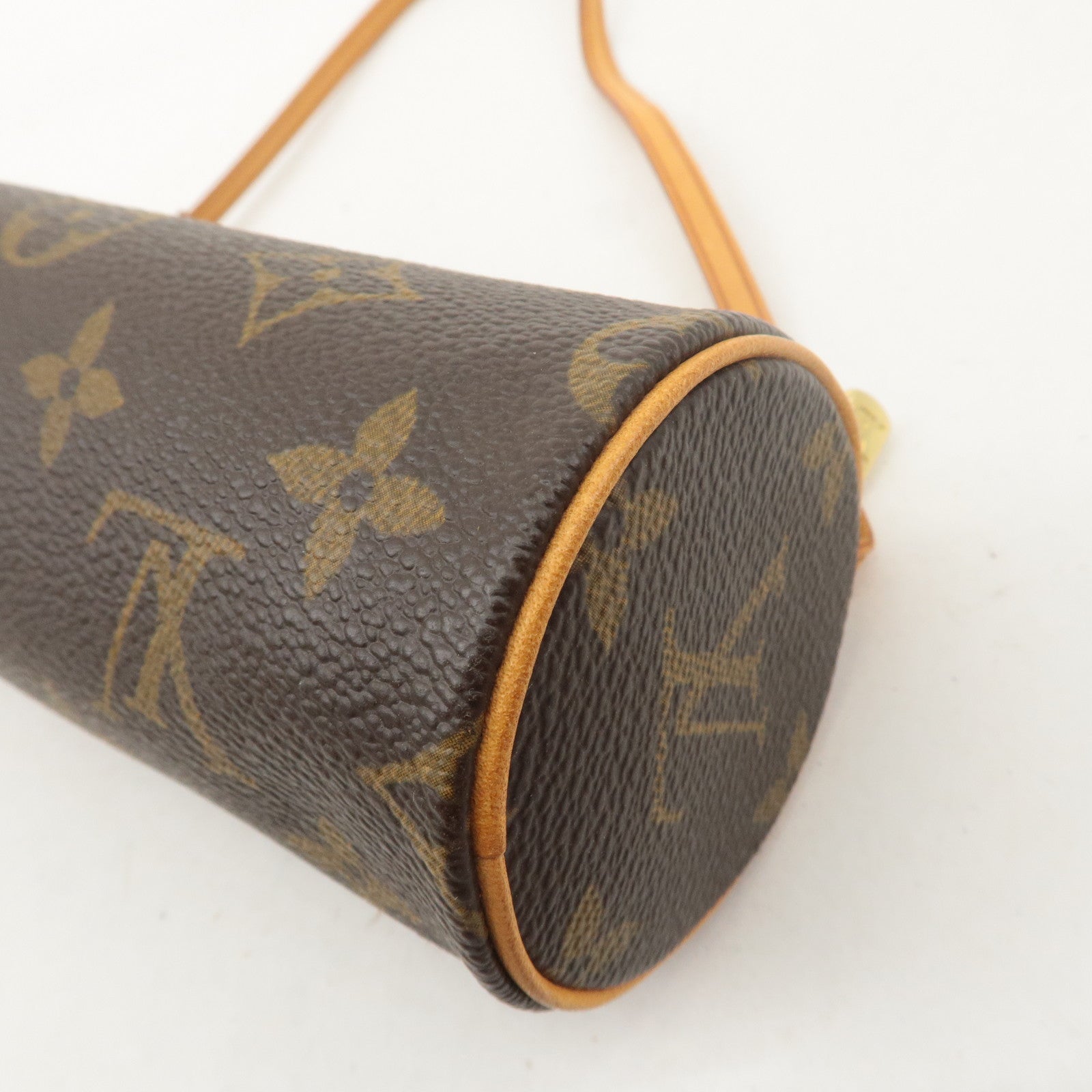 Louis Vuitton Monogram Papillon 30 Hand Bag 
Pouch Brown M51385