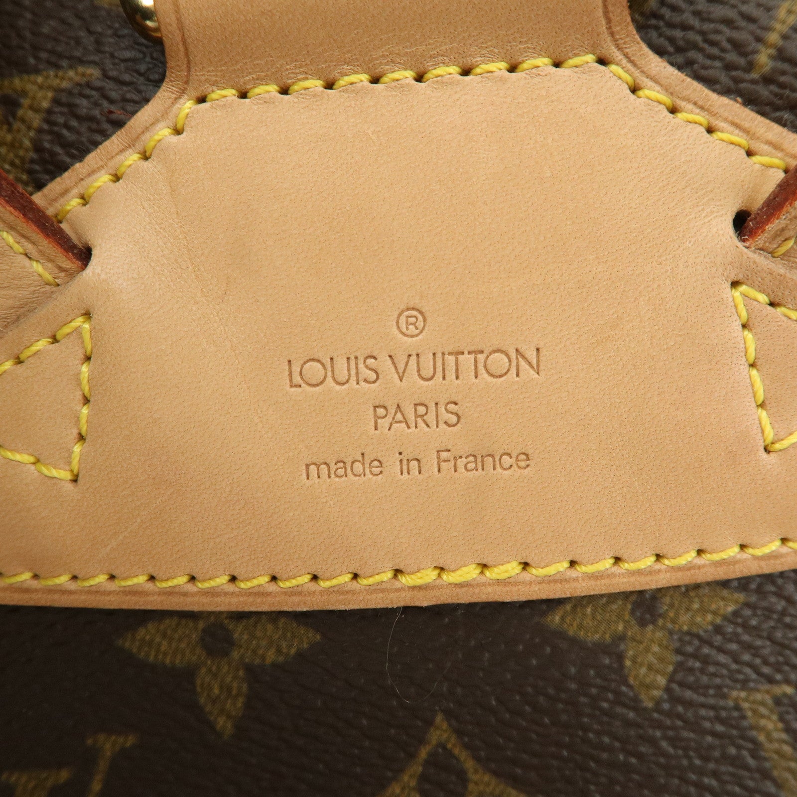 Louis Vuitton Monogram Montsouris MM Back Pack Bag M51136 Used