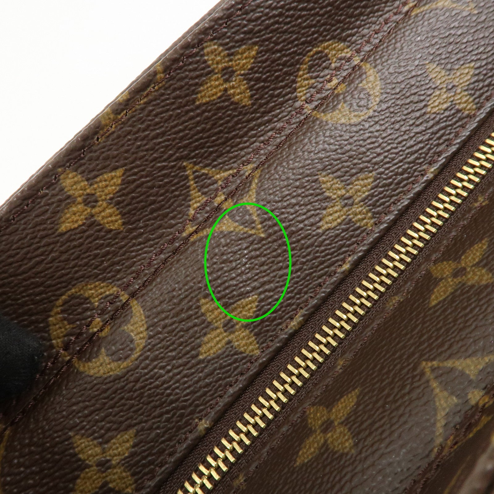 Louis Vuitton Monogram Luco Tote Bag Hand Bag Brown M51155 Used