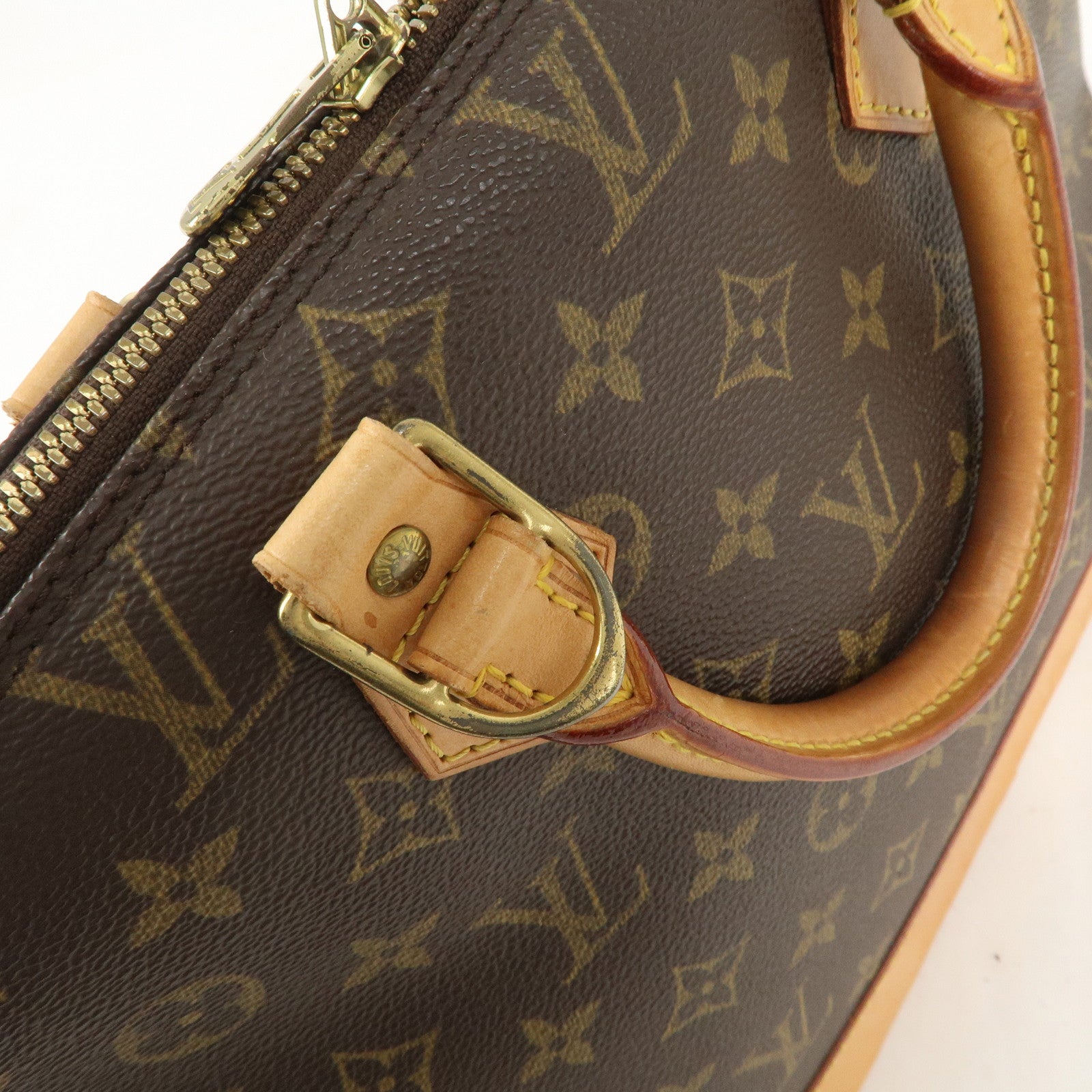 Louis Vuitton Monogram Alma Hand Bag Brown M51130