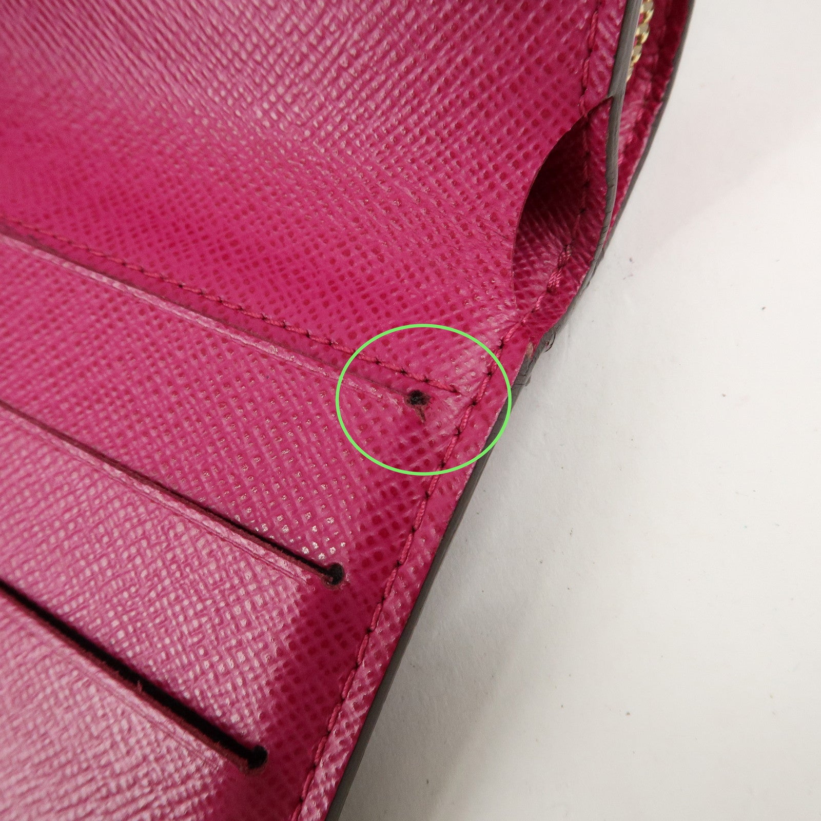 Louis Vuitton Monogram Perfor Compact Zip Fuchsia M95188