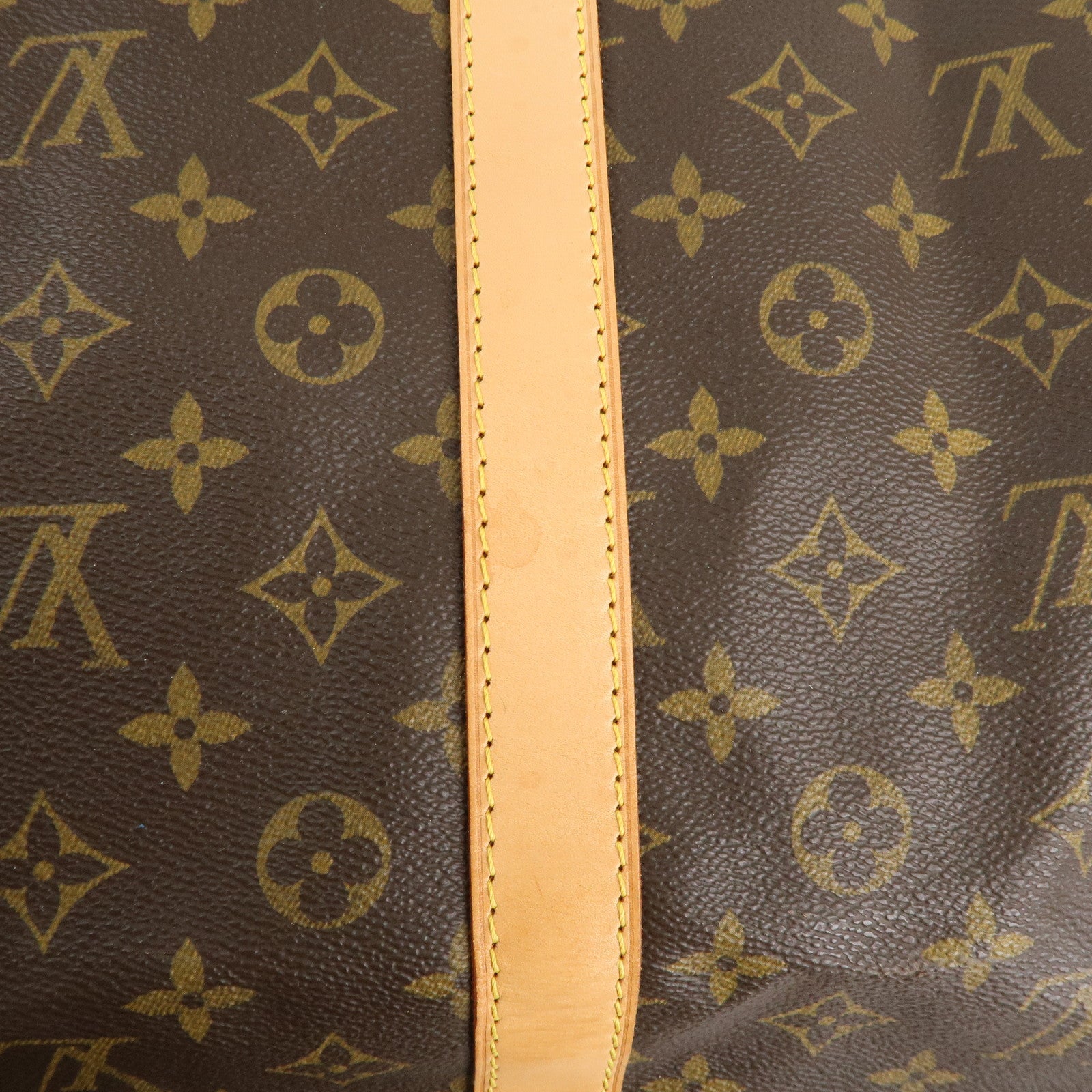 Louis Vuitton Monogram Keep All Bandouliere 60 Bag Brown M41412