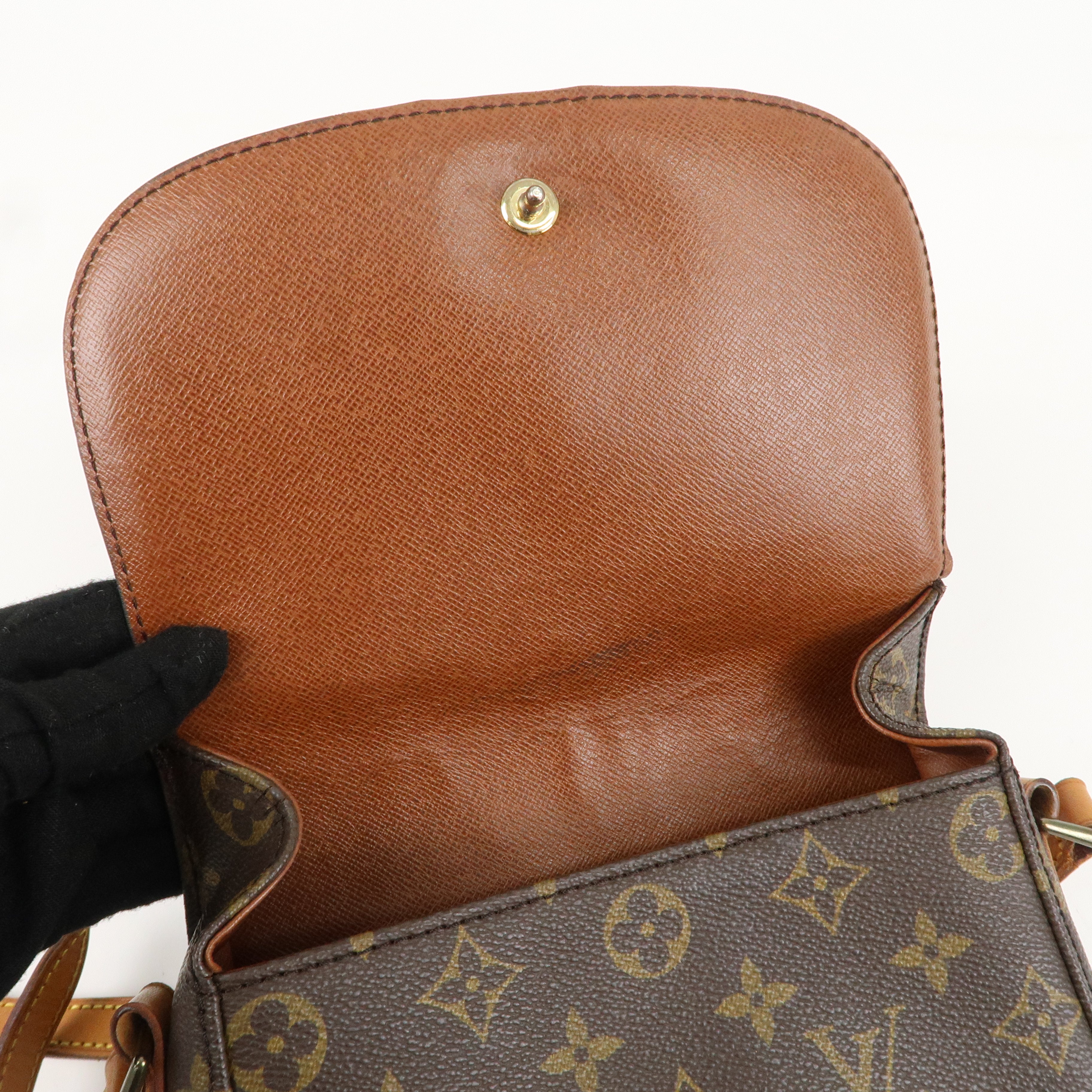 Louis Vuitton Monogram Saint Cloud MM Shoulder Bag Brown M51243