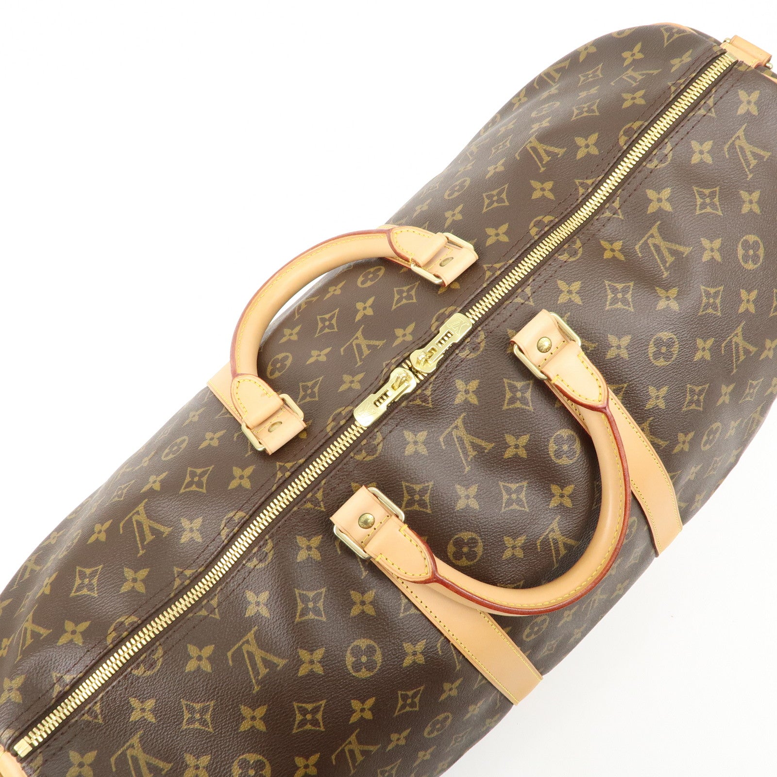 Louis Vuitton Monogram Keep All Bandouliere 55 Boston Bag M41414