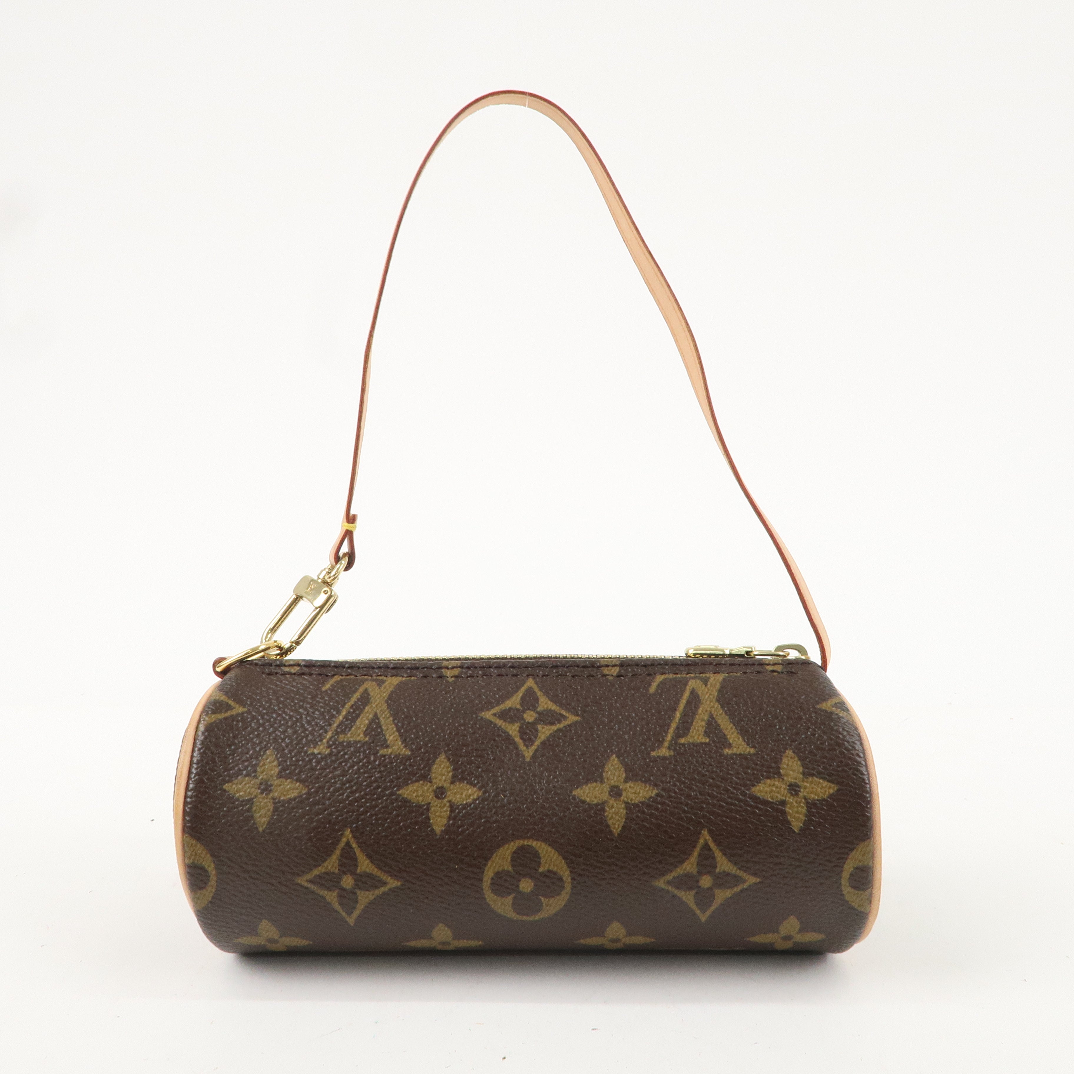 Louis Vuitton Monogram Papillon 30 Hand Bag 
Pouch Brown M51385