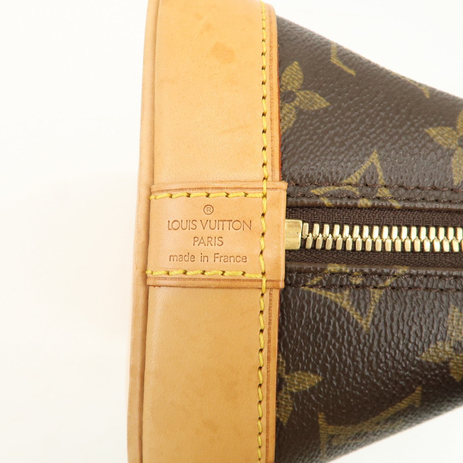 Louis Vuitton Monogram Alma Hand Bag Brown M51130