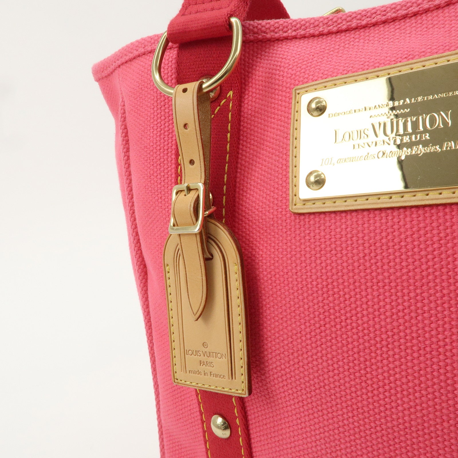 Louis Vuitton Antigua Cabas MM Tote Bag Rose M40085