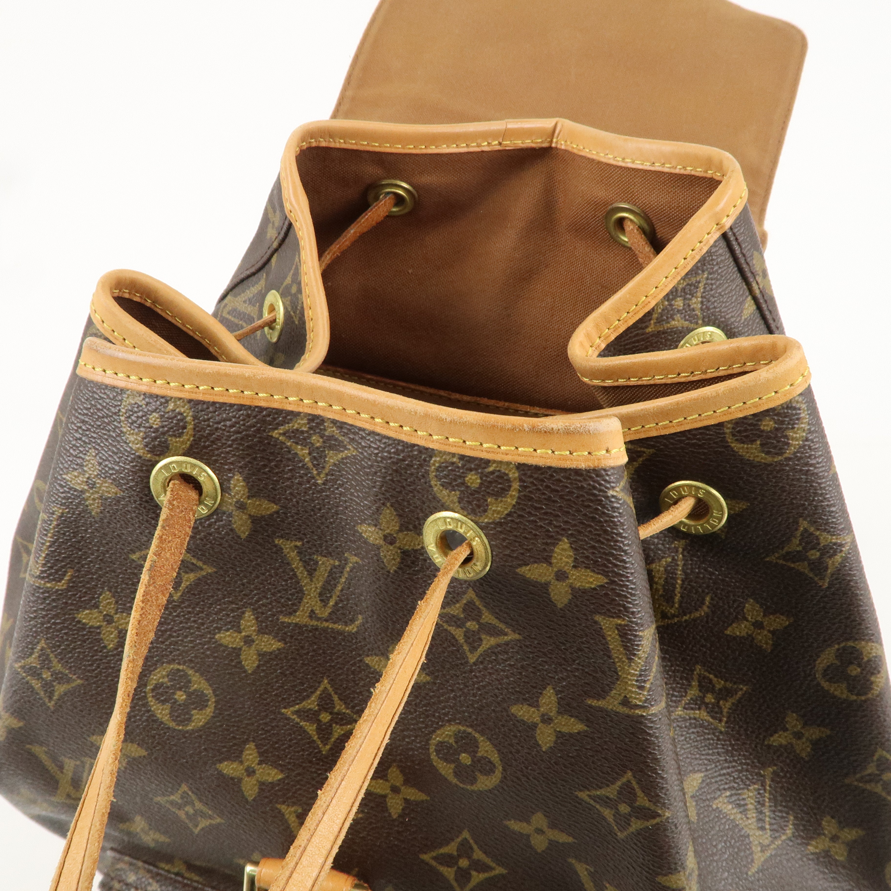 Louis Vuitton Monogram Montsouris GM Back Pack Brown M51135