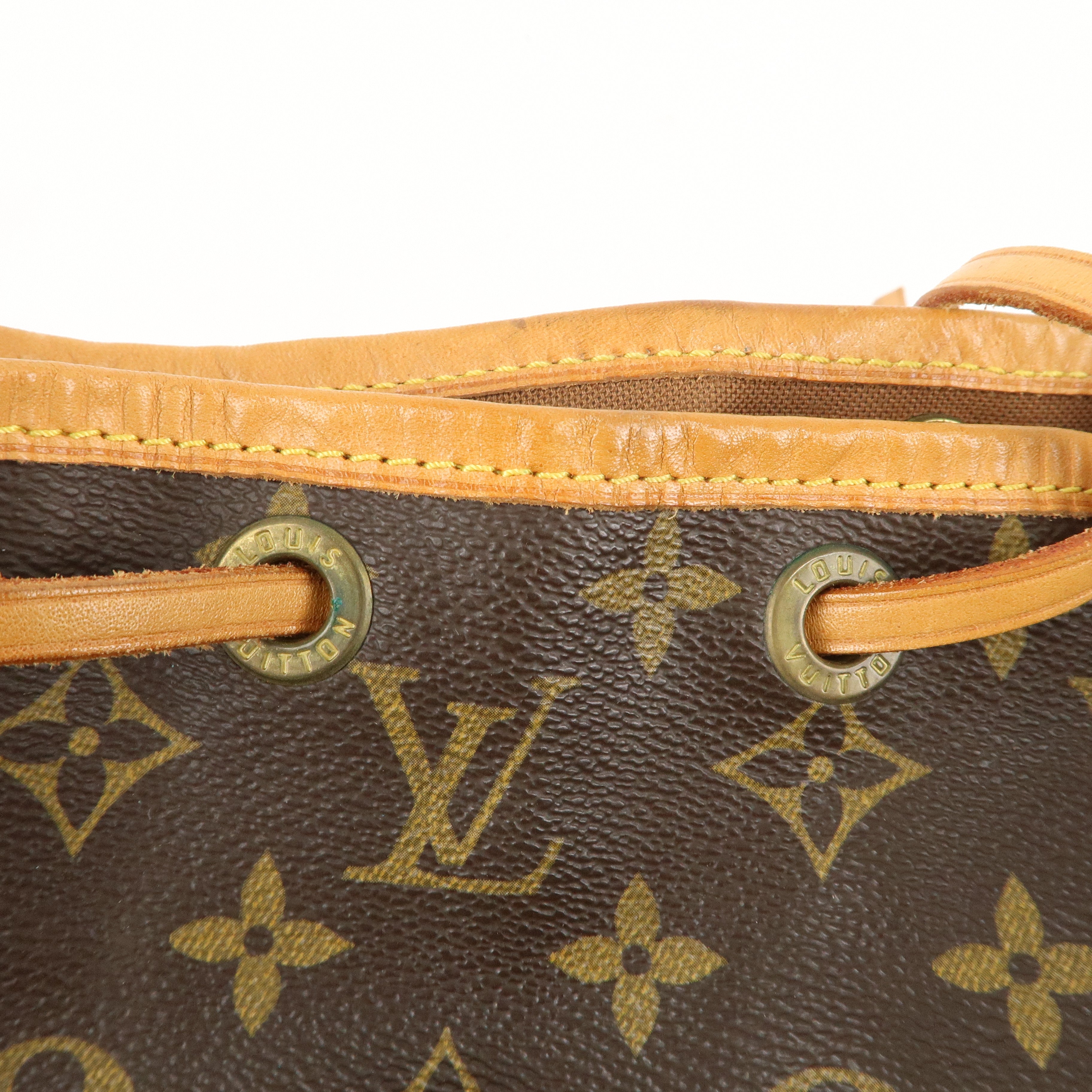 Louis Vuitton Monogram Petit Noe Shoulder Bag Brown M42226