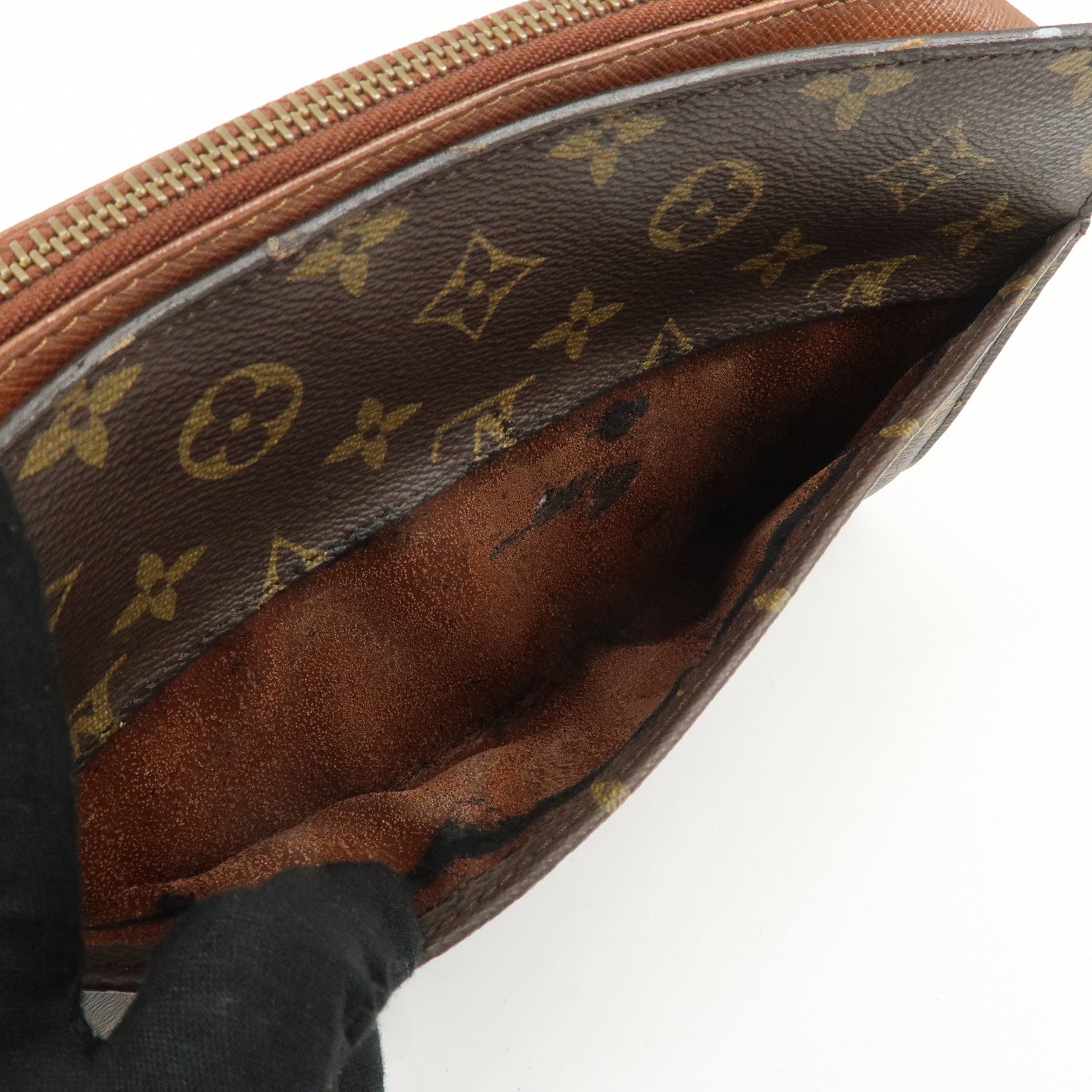 Louis Vuitton Monogram Orsay Clutch Bag Pouch Brown M51790 Used