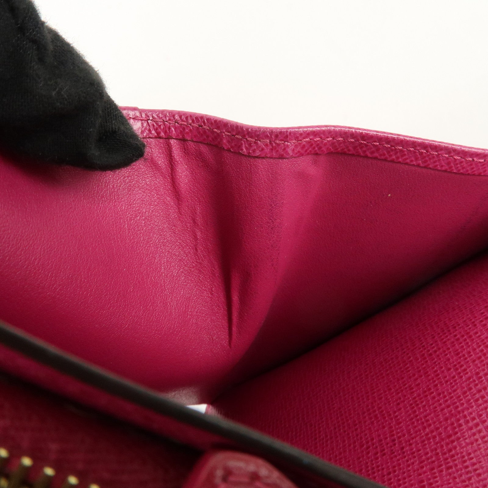 Louis Vuitton Monogram Perfor Compact Zip Fuchsia M95188