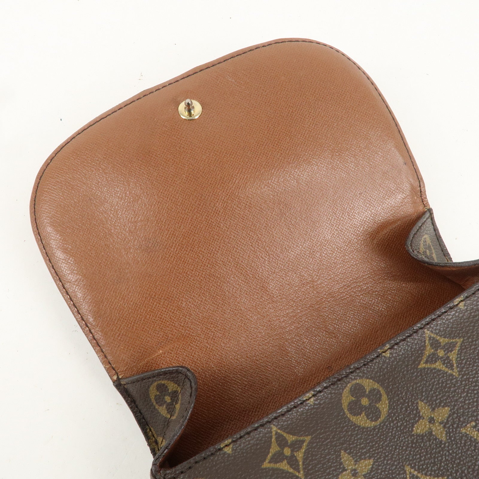 Louis Vuitton Monogram Saint Cloud MM Shoulder Bag Brown M51243