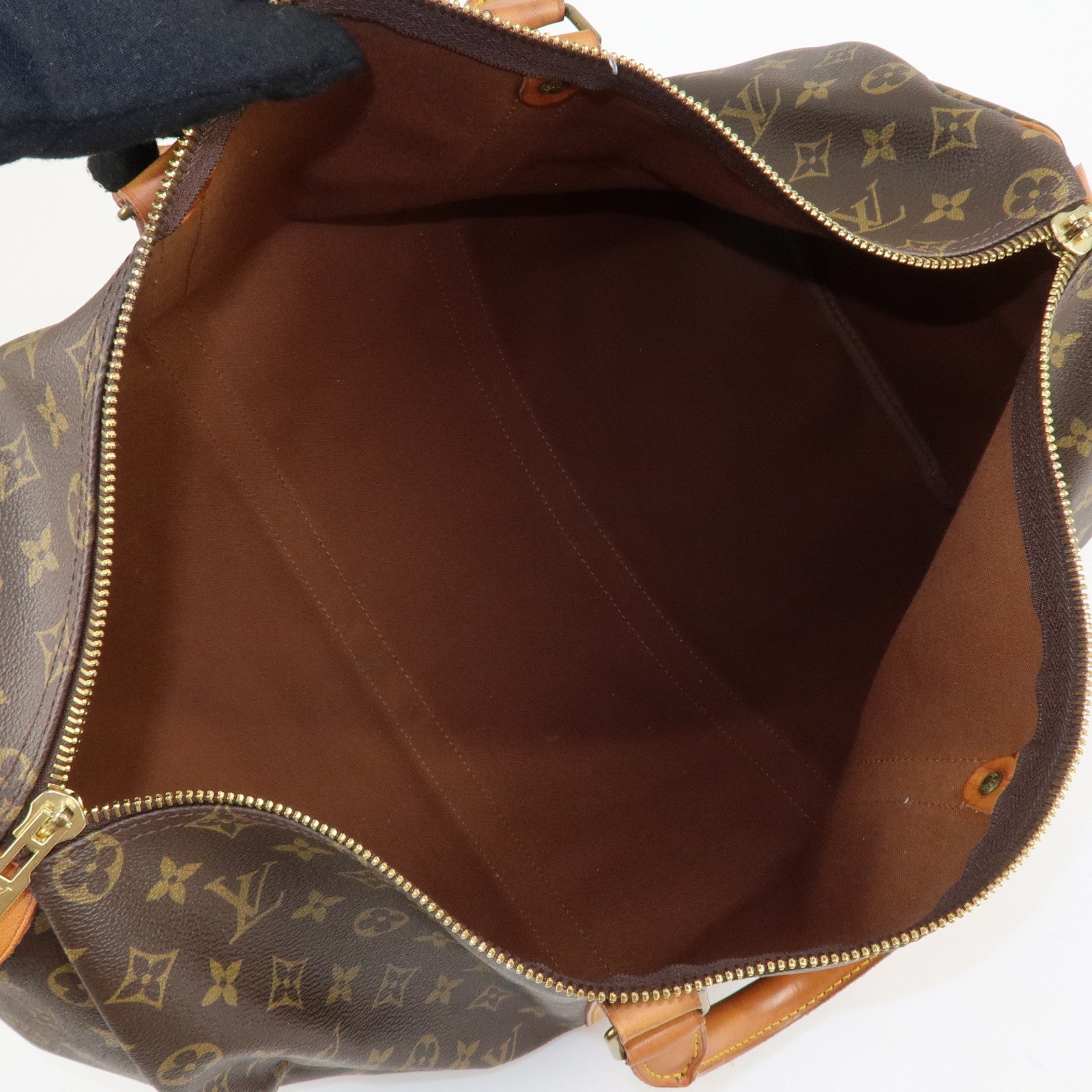 Louis Vuitton Monogram Keep All 50 Boston Bag Brown M41426