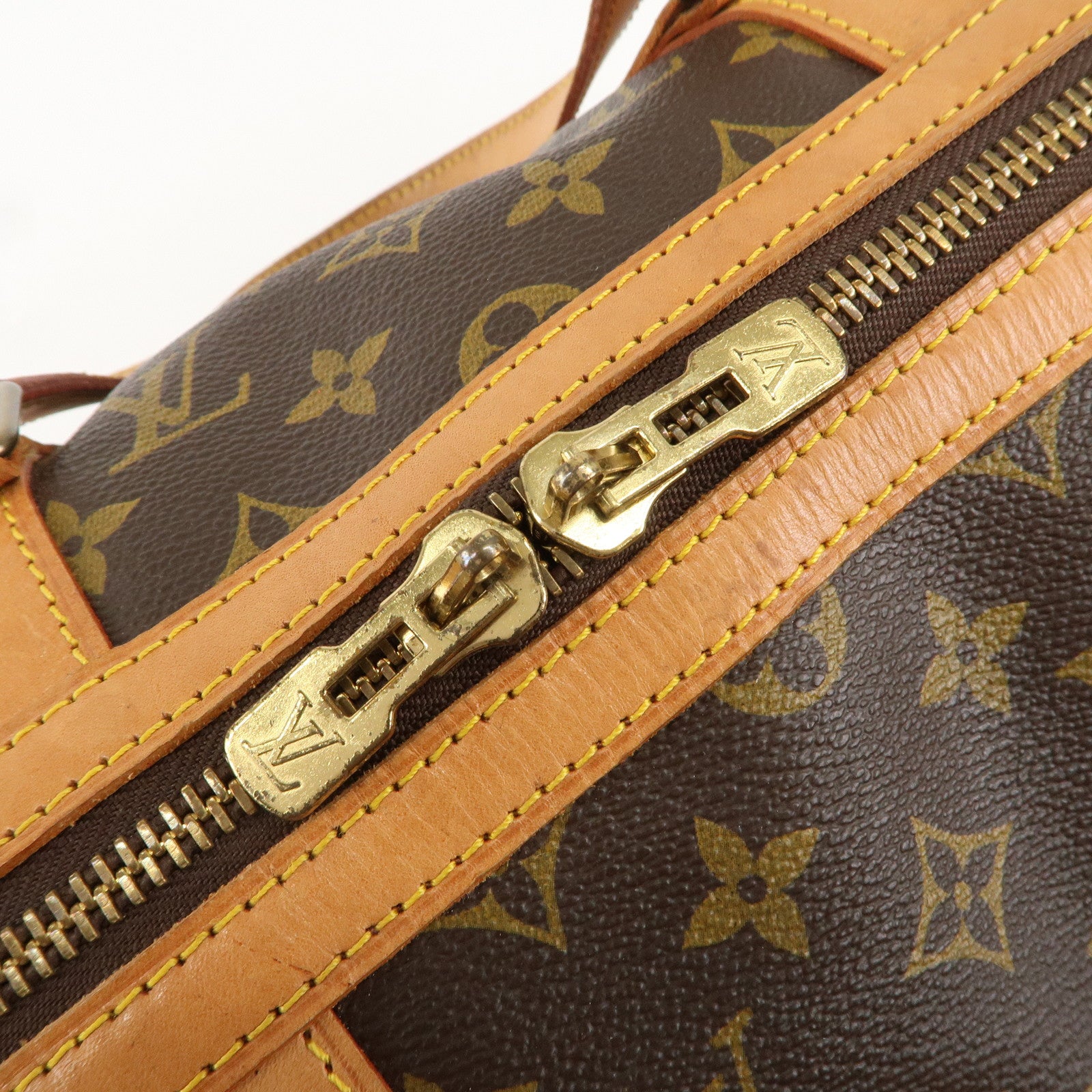 Louis Vuitton Monogram Sac Souple 45 Boston Bag Brown M41624