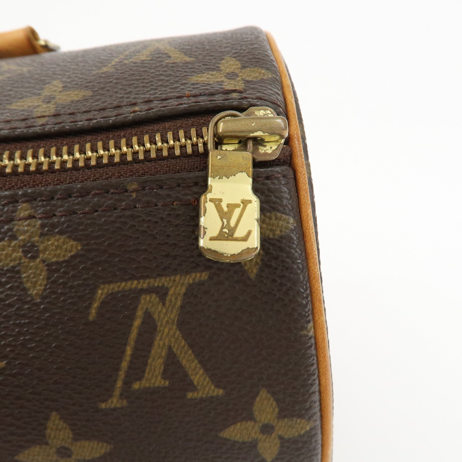 Louis Vuitton Monogram Papillon 30 Hand Bag Brown M51385 Used