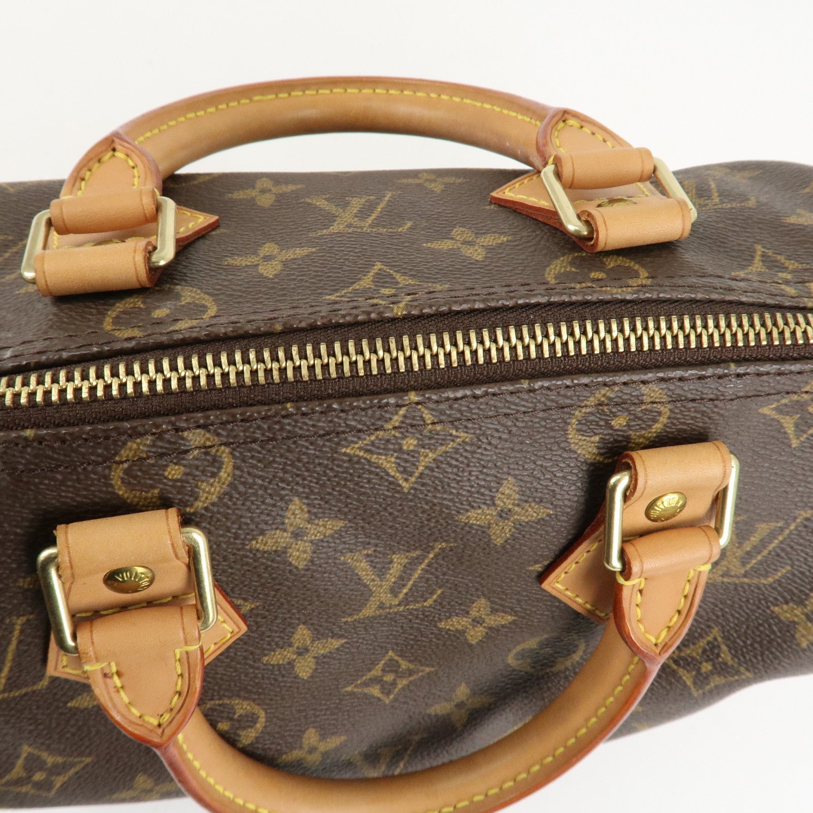 Louis Vuitton Monogram Speedy 25 Hand Bag Boston Bag M41528 Used