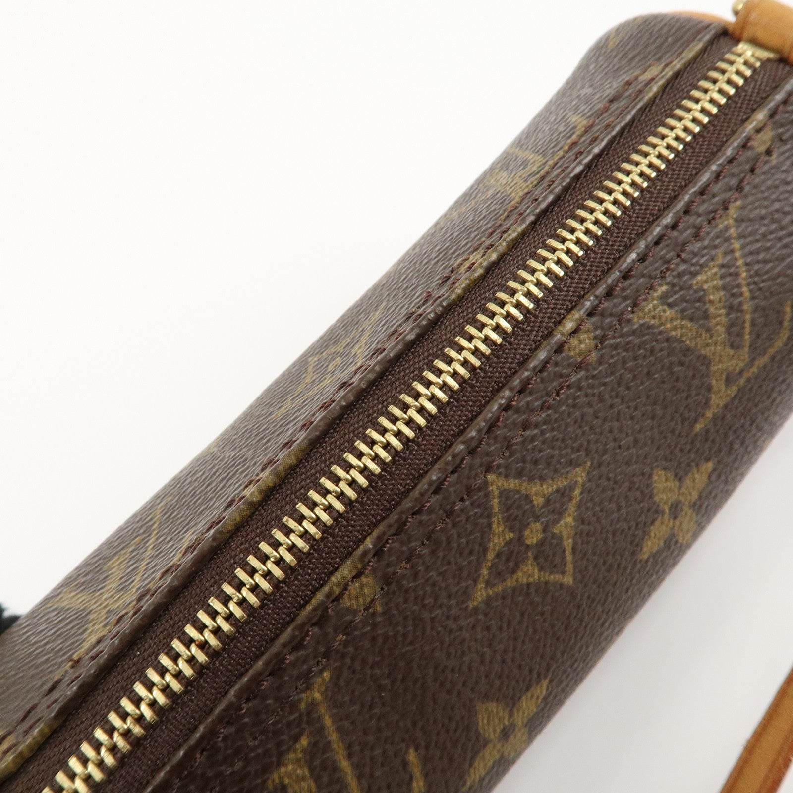 Louis Vuitton Monogram Mini Pouch for Papillon Bag New Style Brown Used