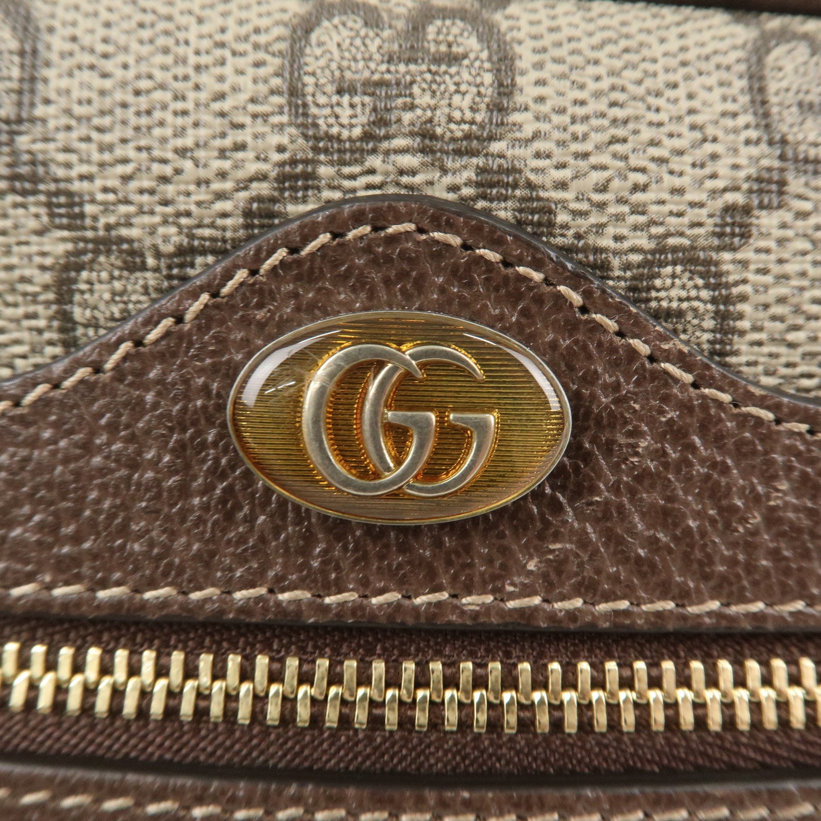 GUCCI Ophidia GG Supreme Mini Shoulder Bag Brown 517350