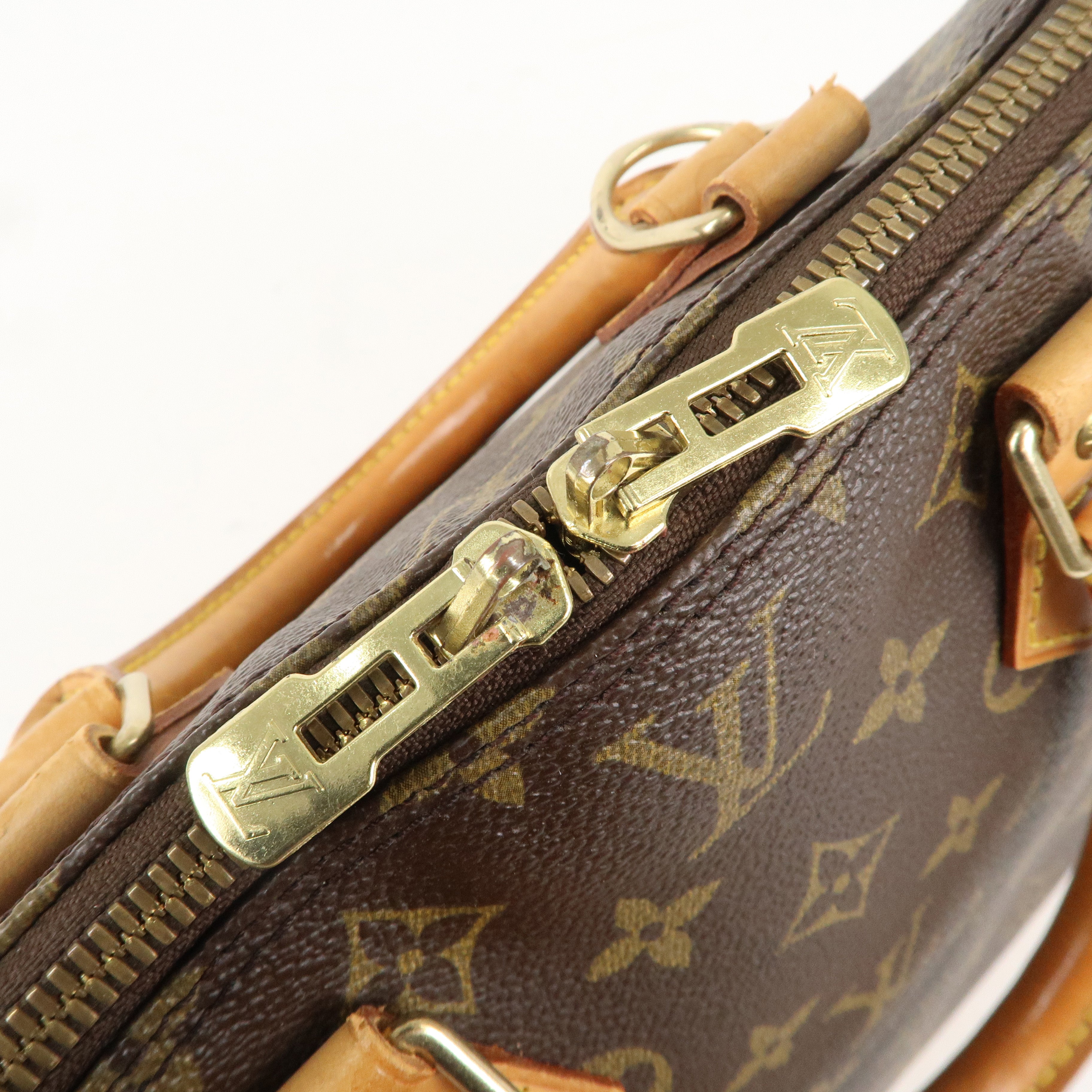 Louis Vuitton Monogram Alma Hand Bag Brown M51130