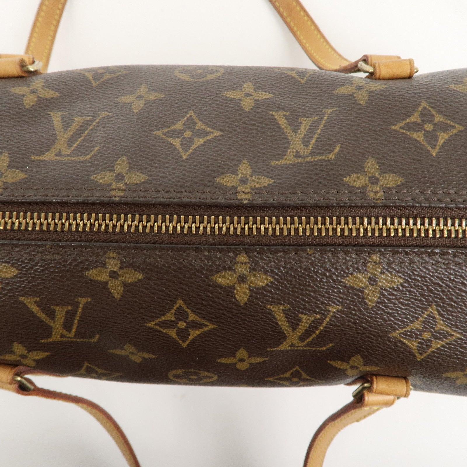 Louis Vuitton Monogram Papillon 30 Hand Bag Brown M51385