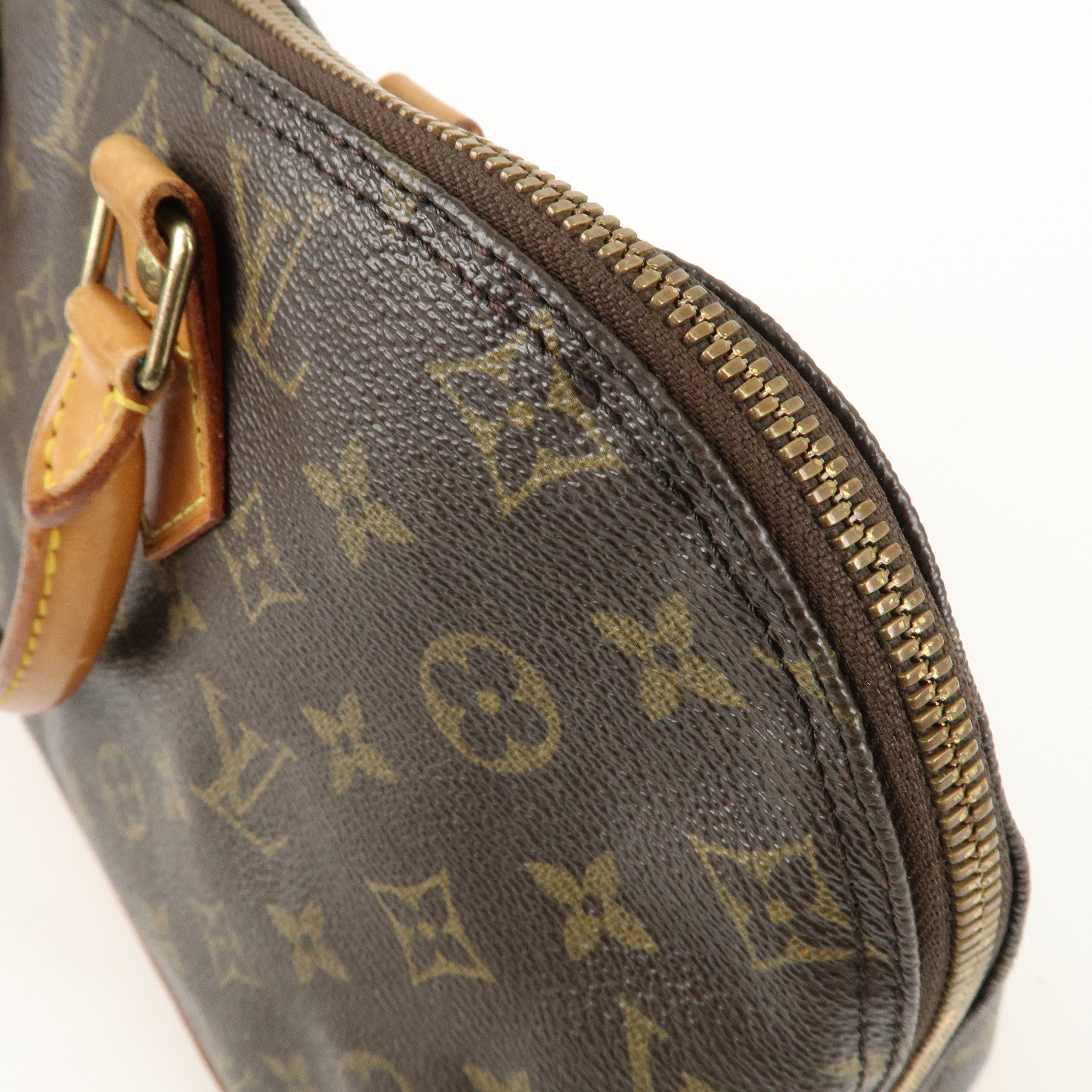 Louis Vuitton Monogram Alma Hand Bag Brown M51130