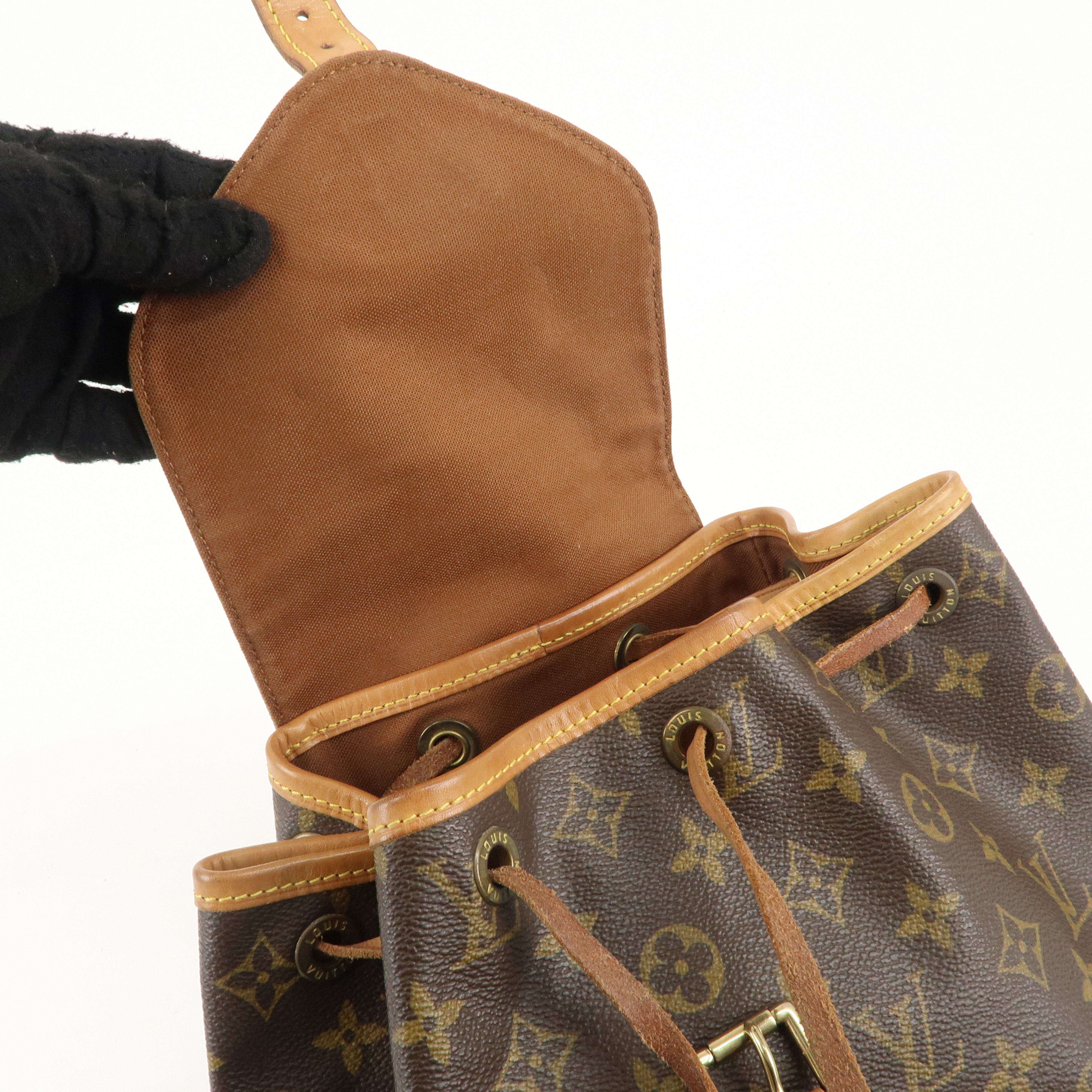 Louis Vuitton Monogram Montsouris MM Back Pack Backpack  M51136