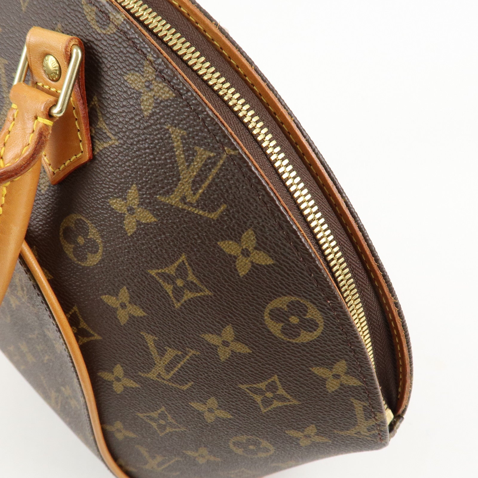 Louis Vuitton Monogram Ellipse MM Hand Bag Brown M51126 Used