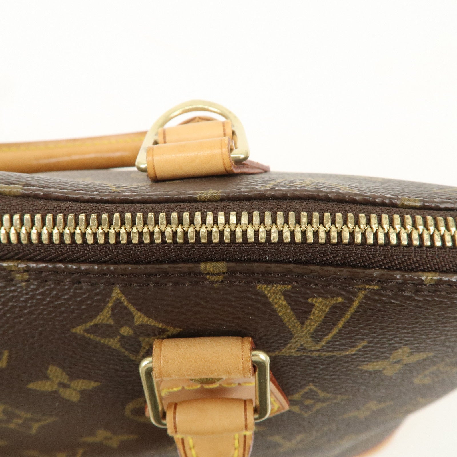 Louis Vuitton Monogram Alma Hand Bag Brown Brown M51130