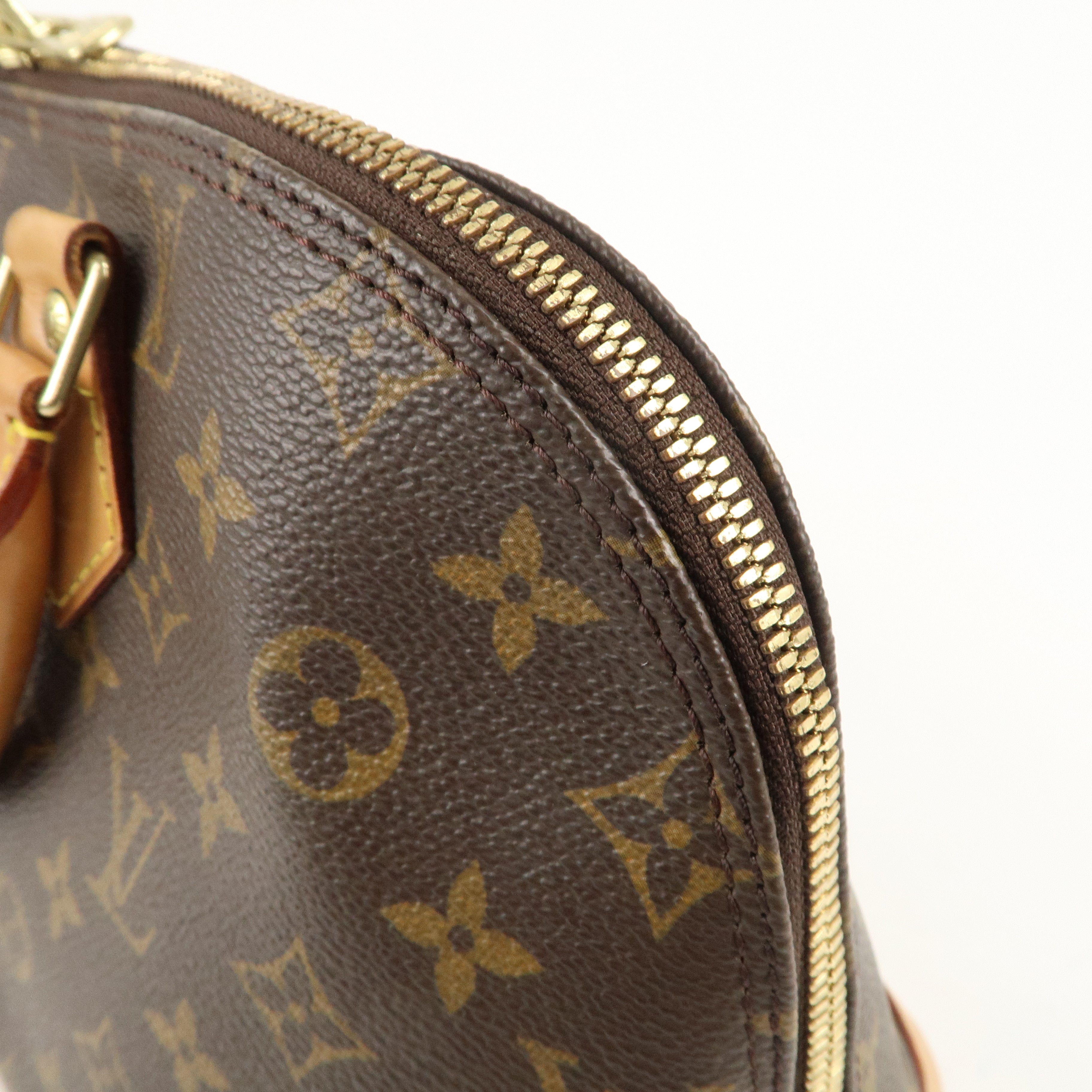 Louis Vuitton Monogram Alma Hand Bag Brown M51130