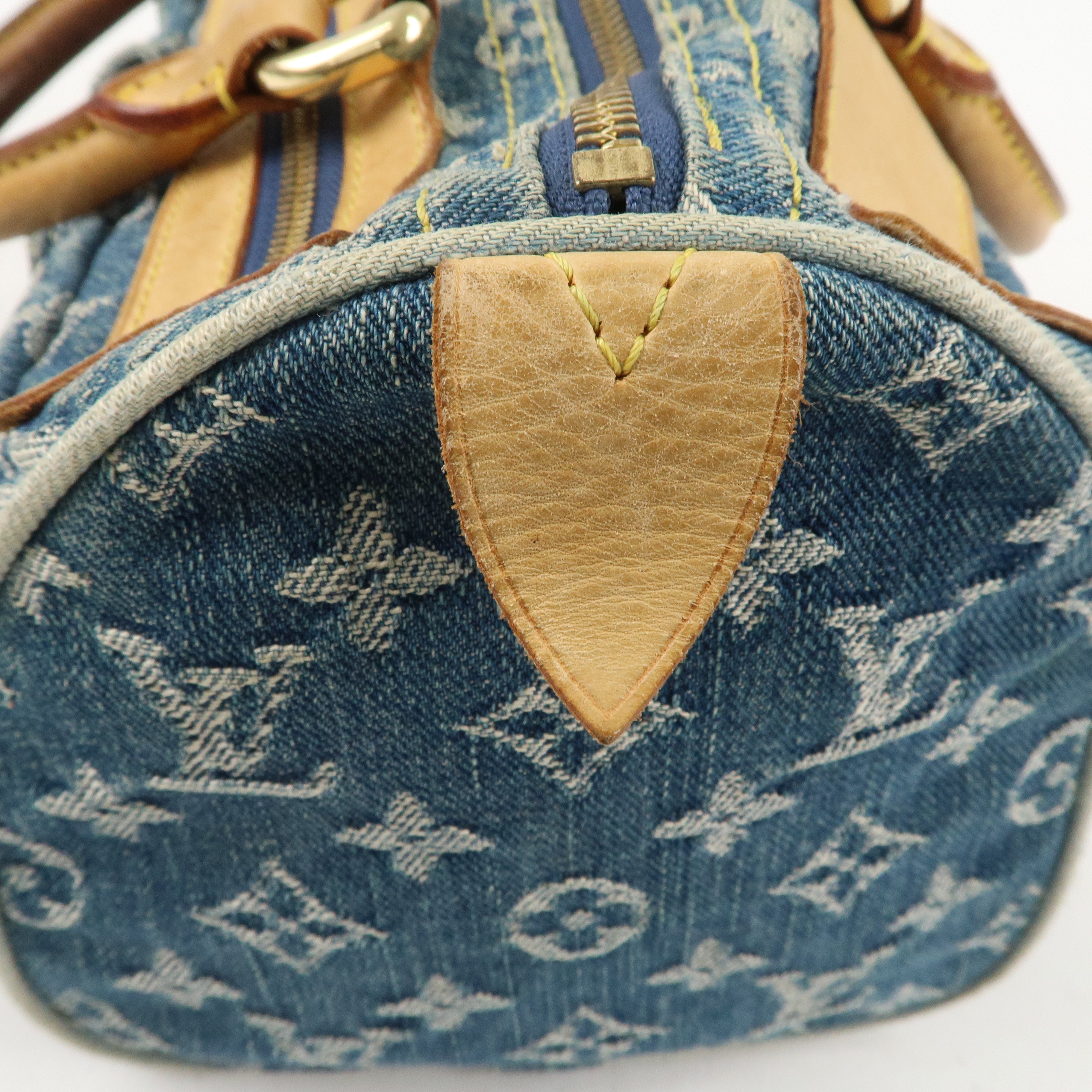 Louis Vuitton Monogram Denim Neo Speedy Boston Bag Blue M95019