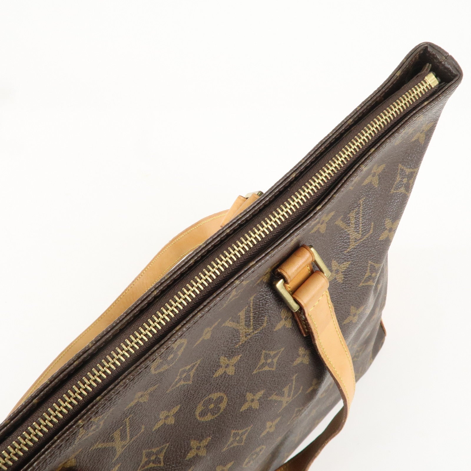 Louis Vuitton Monogram Cabas Mezzo Tote Bag Brown M51151