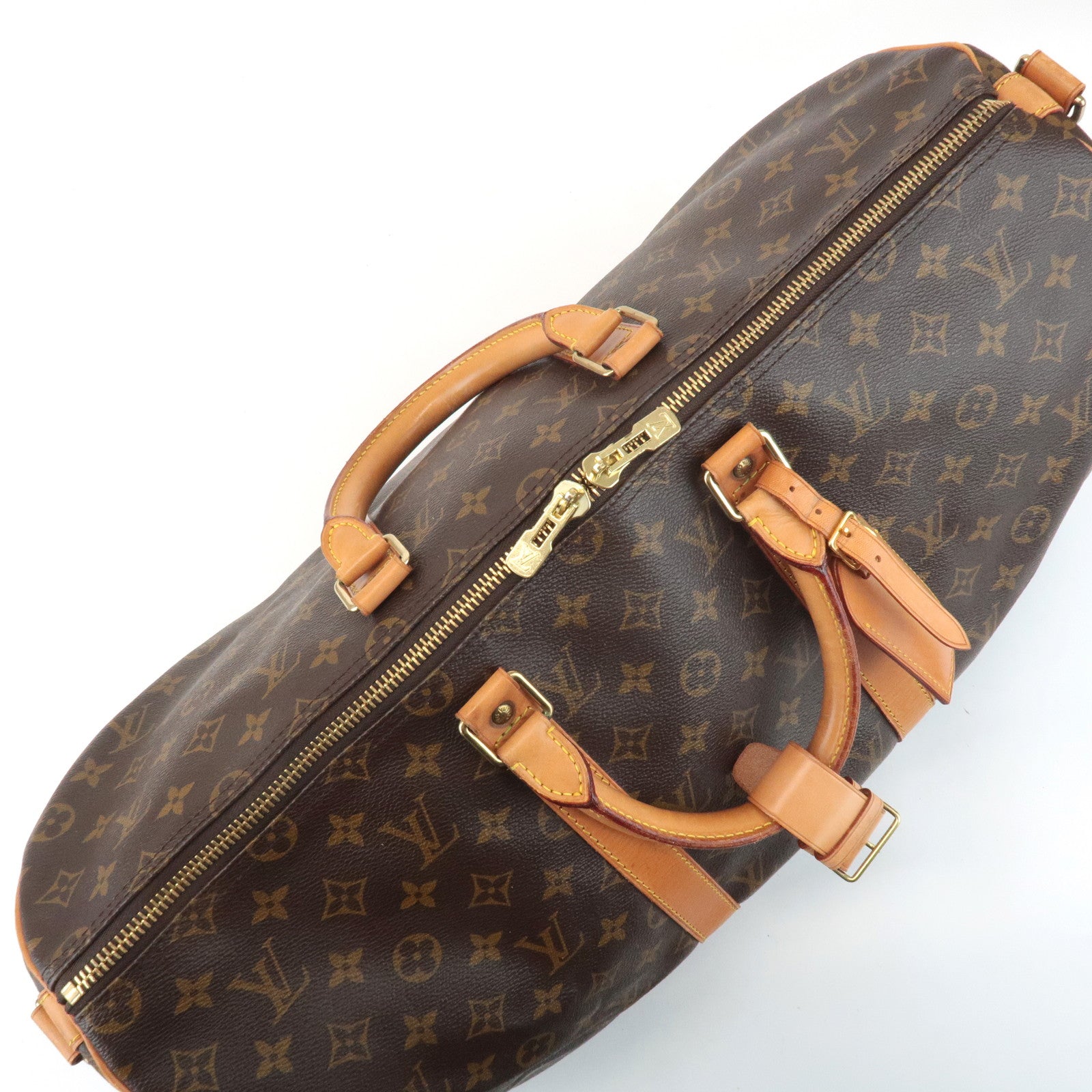 Louis Vuitton Monogram Keep All Bandouliere 50 Boston Bag M41416 Used